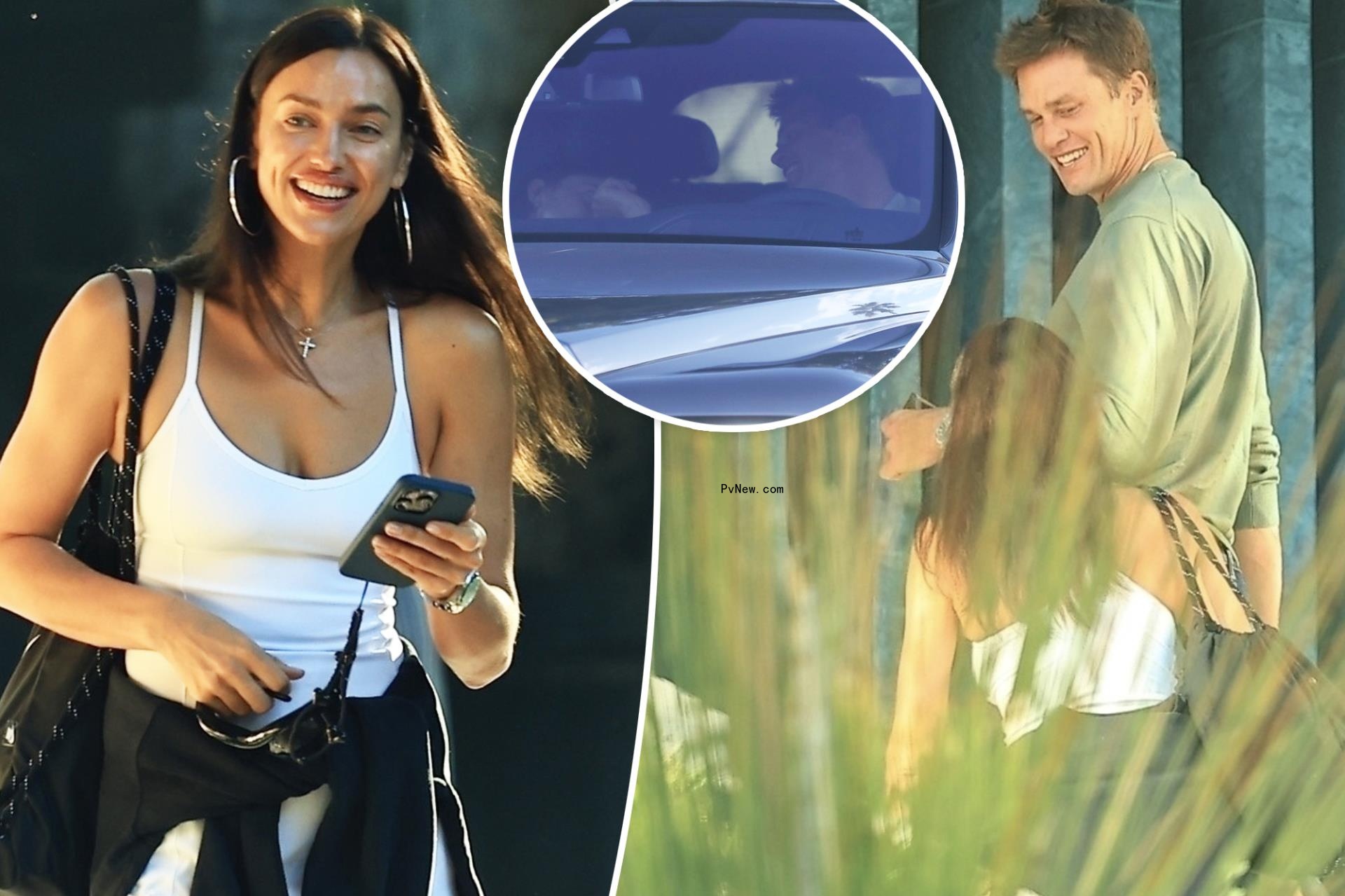 Tom Brady, Irina Shayk spotted getting flirty, touchy-feely after sleepover at his house