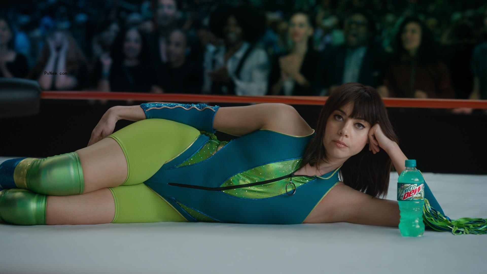 Aubrey Plaza on Reuniting With Nick Offerman for Mountain Dew Super Bowl Ad: ‘This Is What’ April and Ron ‘Would Be Doing’ in an Alternate Universe