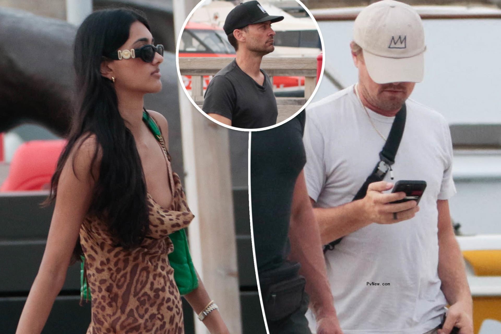 Leo<i></i>nardo DiCaprio spotted yachting in St. Tropez with Neelam Gill, Tobey Maguire