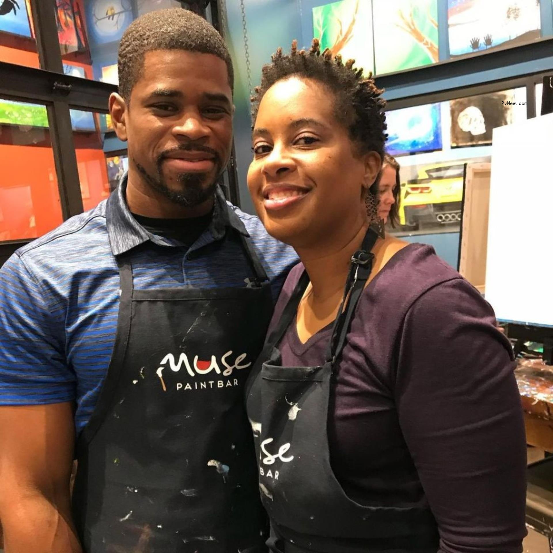 Tafari Campbell and his wife