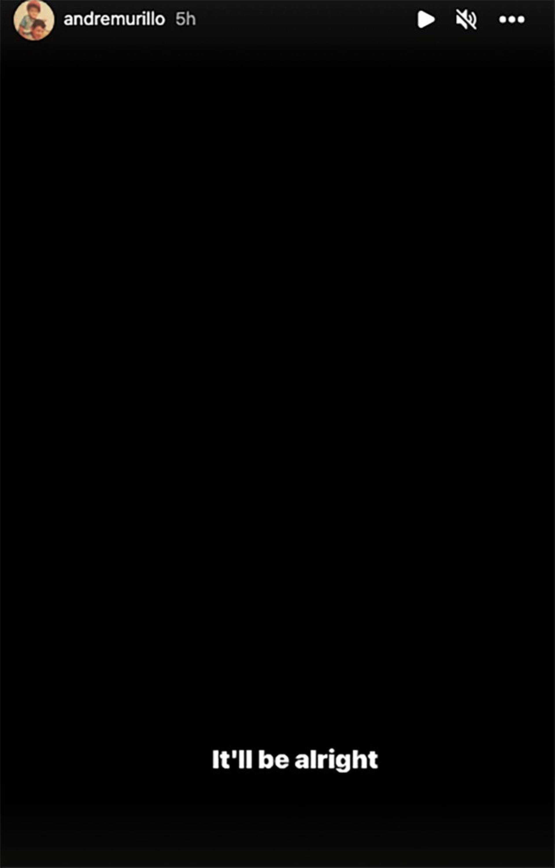 a black screen with
