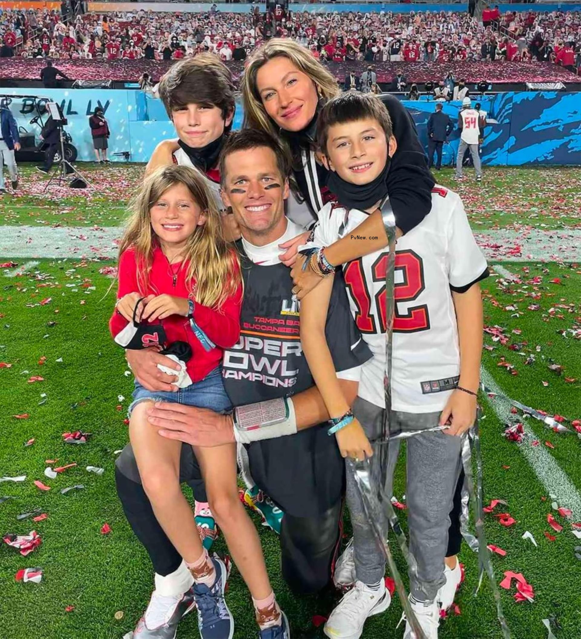 Gisele Bündchen, Tom Brady, Benjamin Brady, Vivian Brady