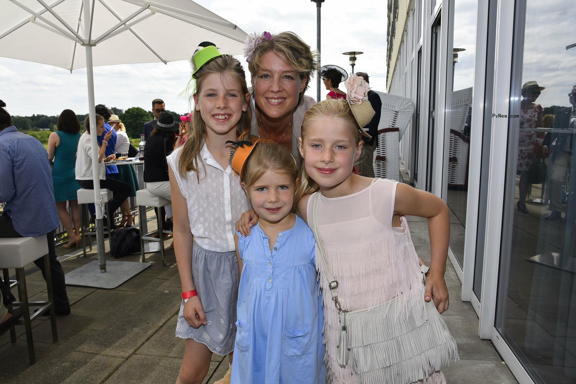 Christina Block with three of her kids.