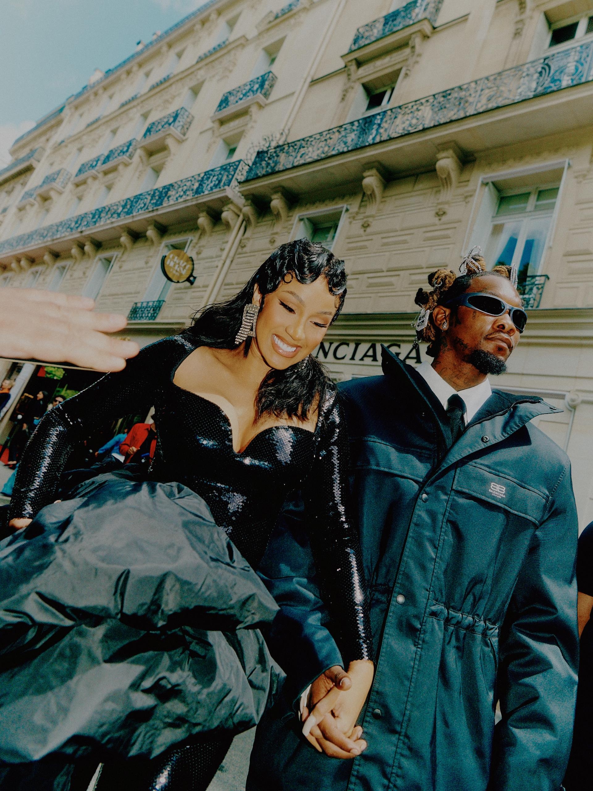 Cardi B and Offset walking