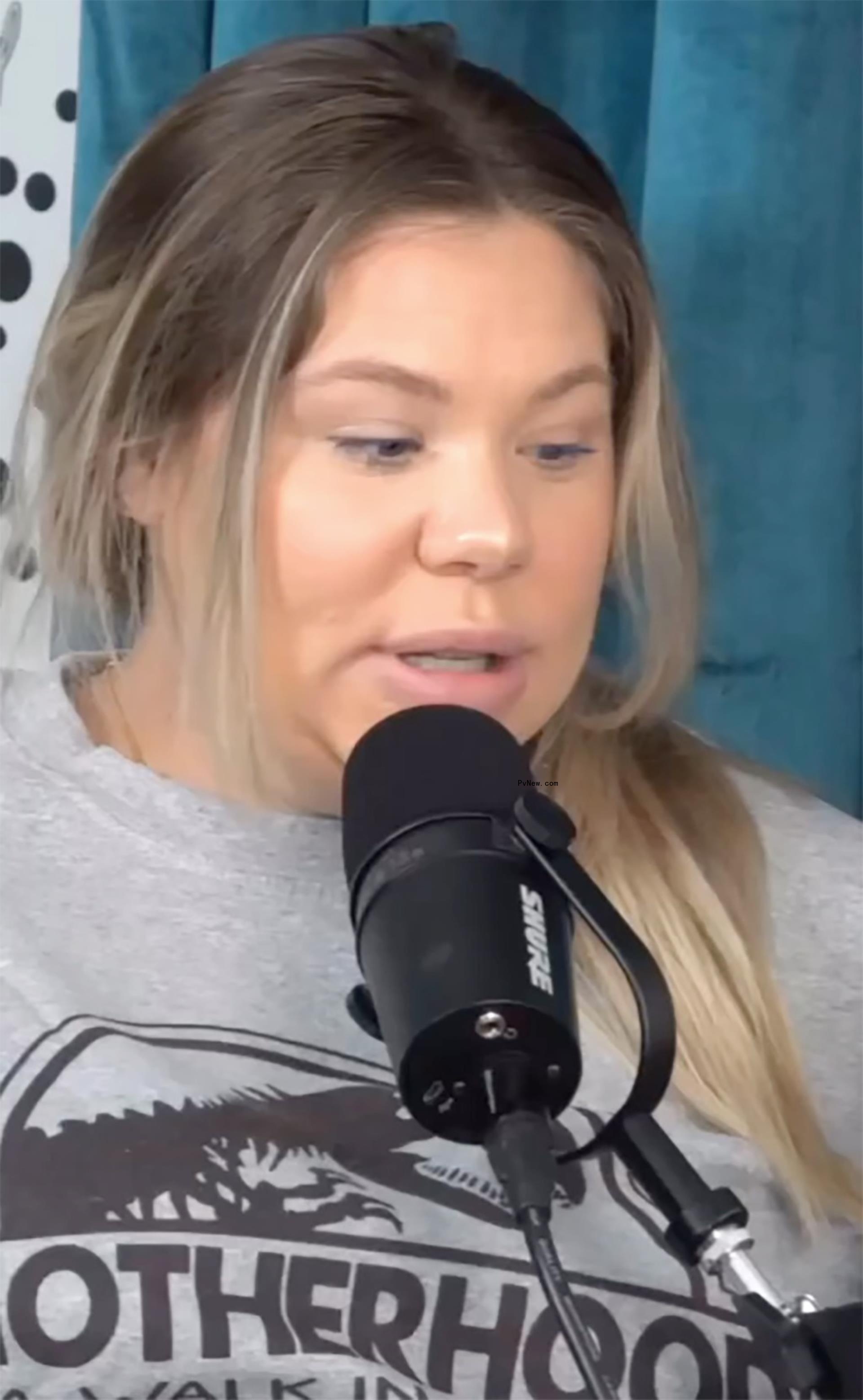 Kailyn Lowry talking on her podcast.