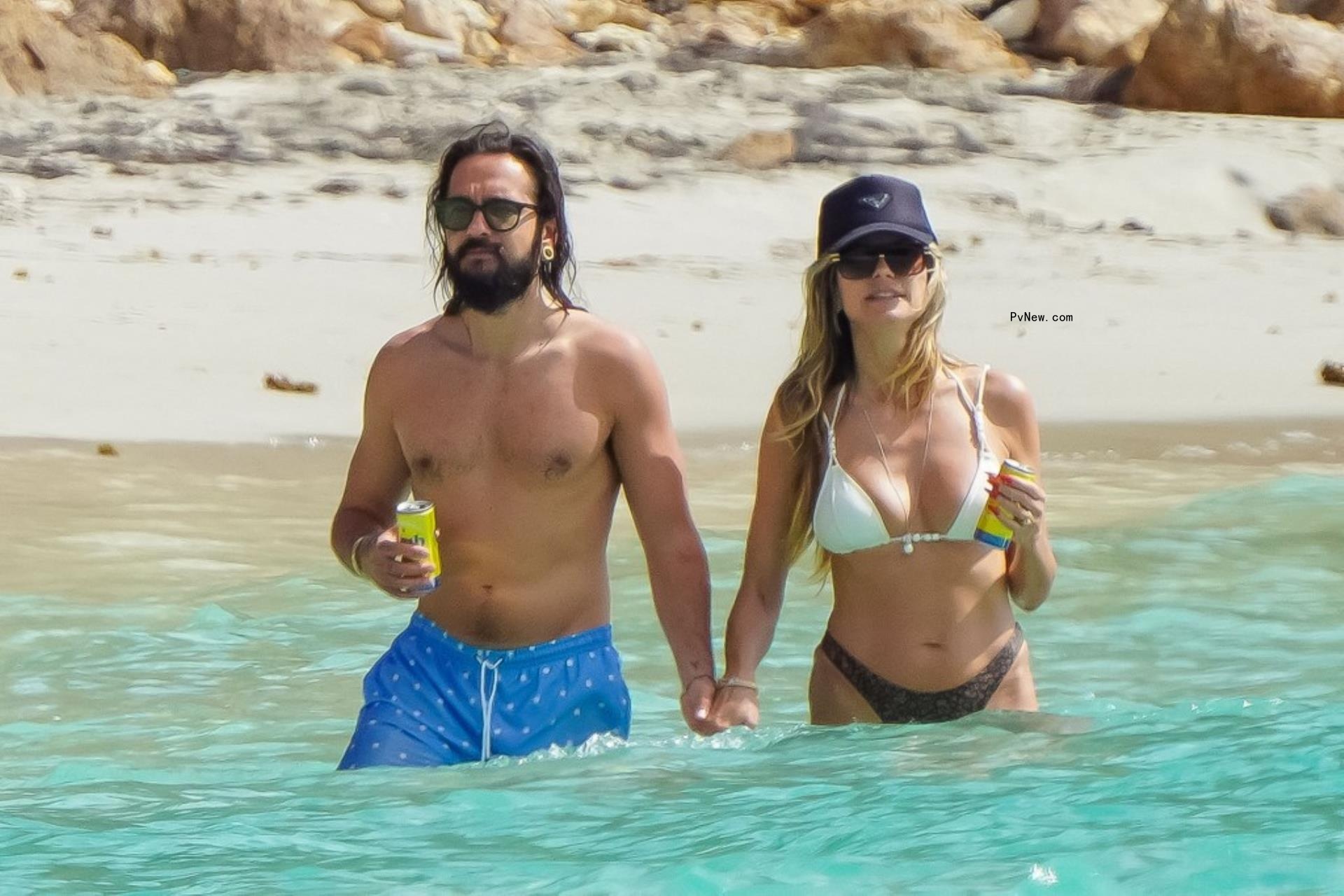 Heidi Klum and Tom Kaulitz in St. Barts.