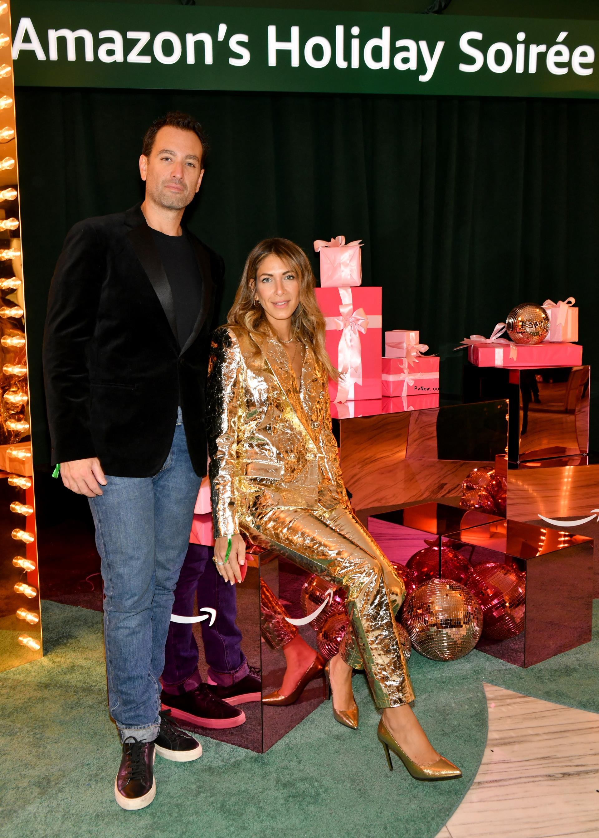 Erin Lichy and Abraham Lichy at an Amazon event.