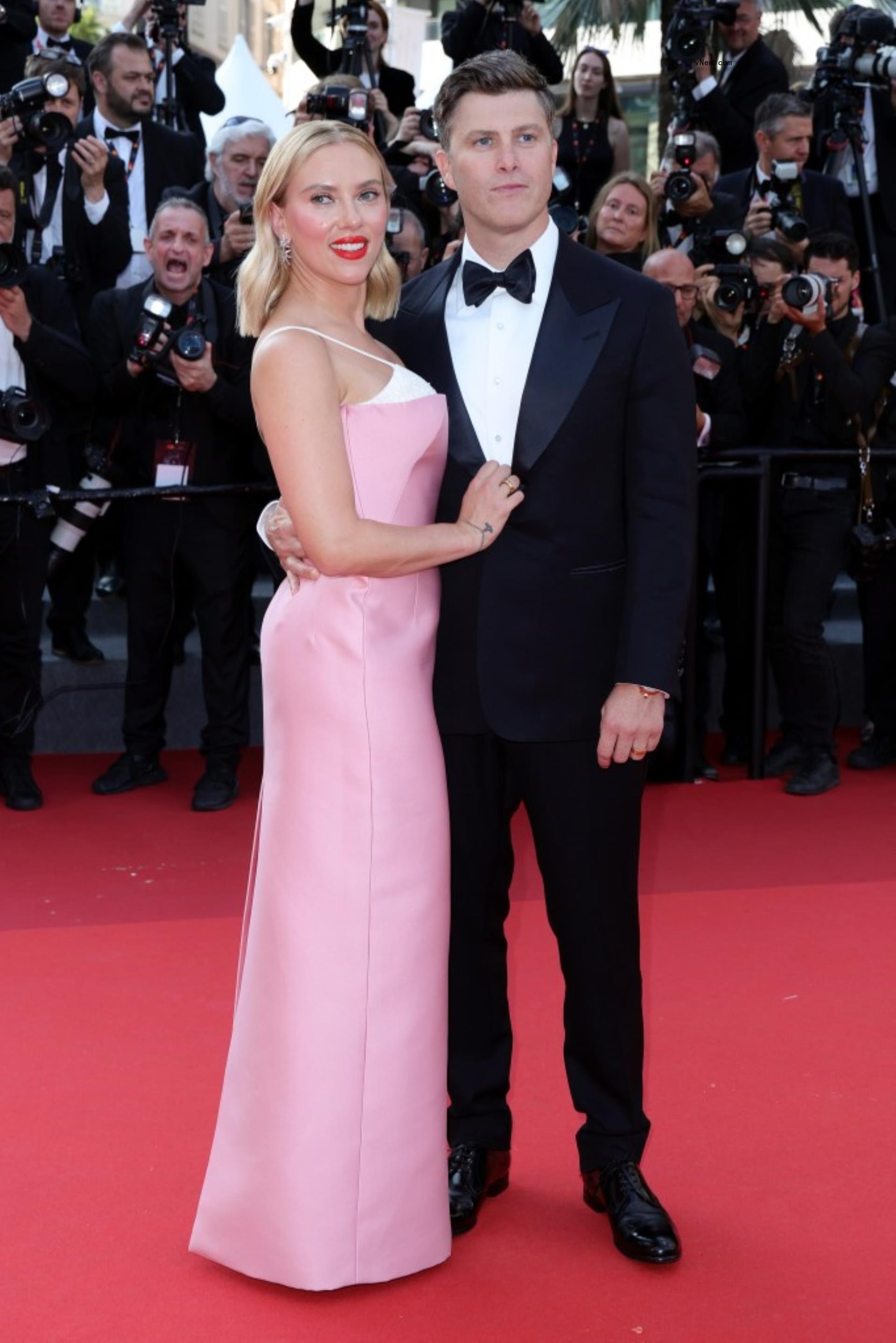Scarlett Johansson and Colin jost