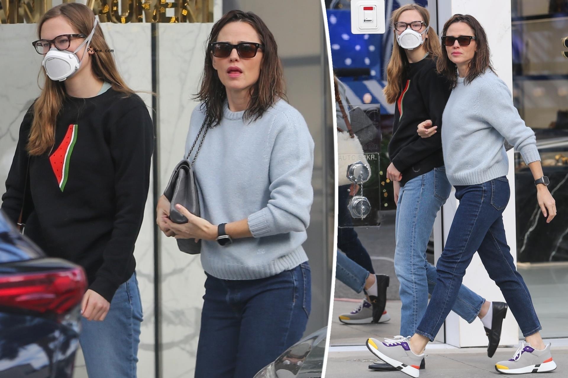 Jennifer Garner’s look-alike daughter Violet wears pro-Palestinian sweater during shopping trip