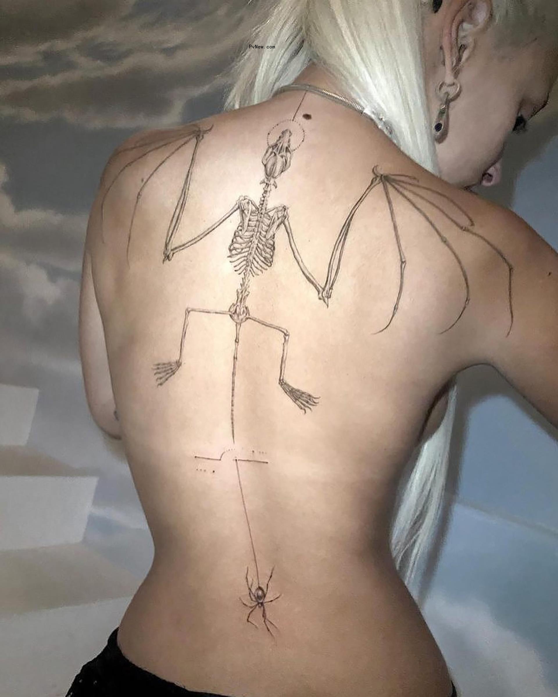Doja Cat's spider tattoo.