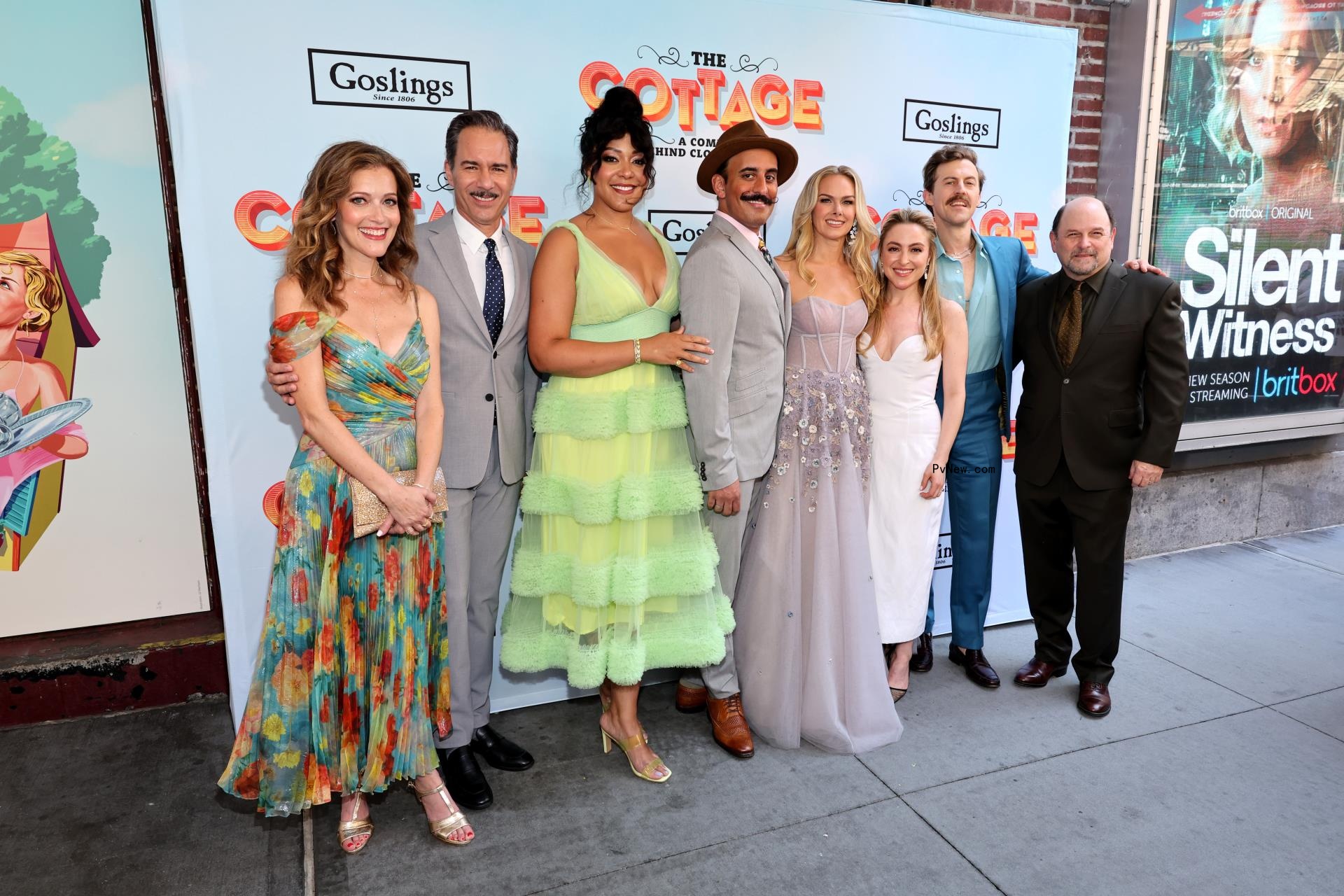 The cast of