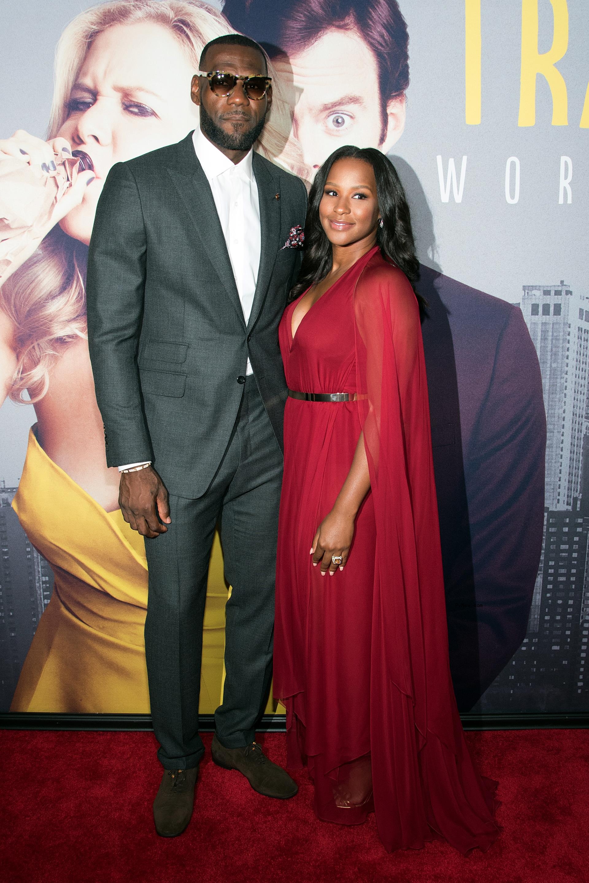 LeBron James and Savannah James at an event.