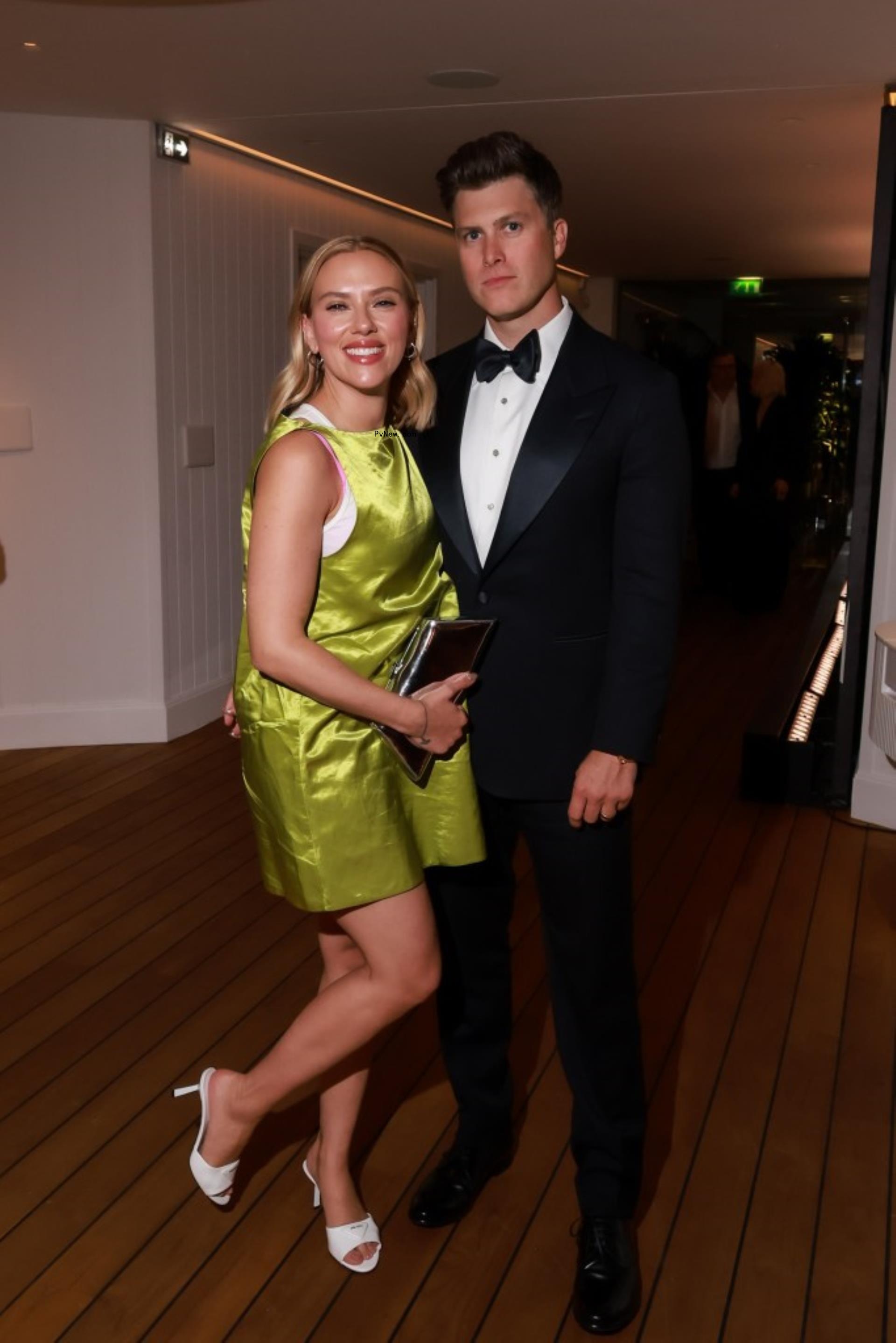 Scarlett Johansson and Colin Jost.