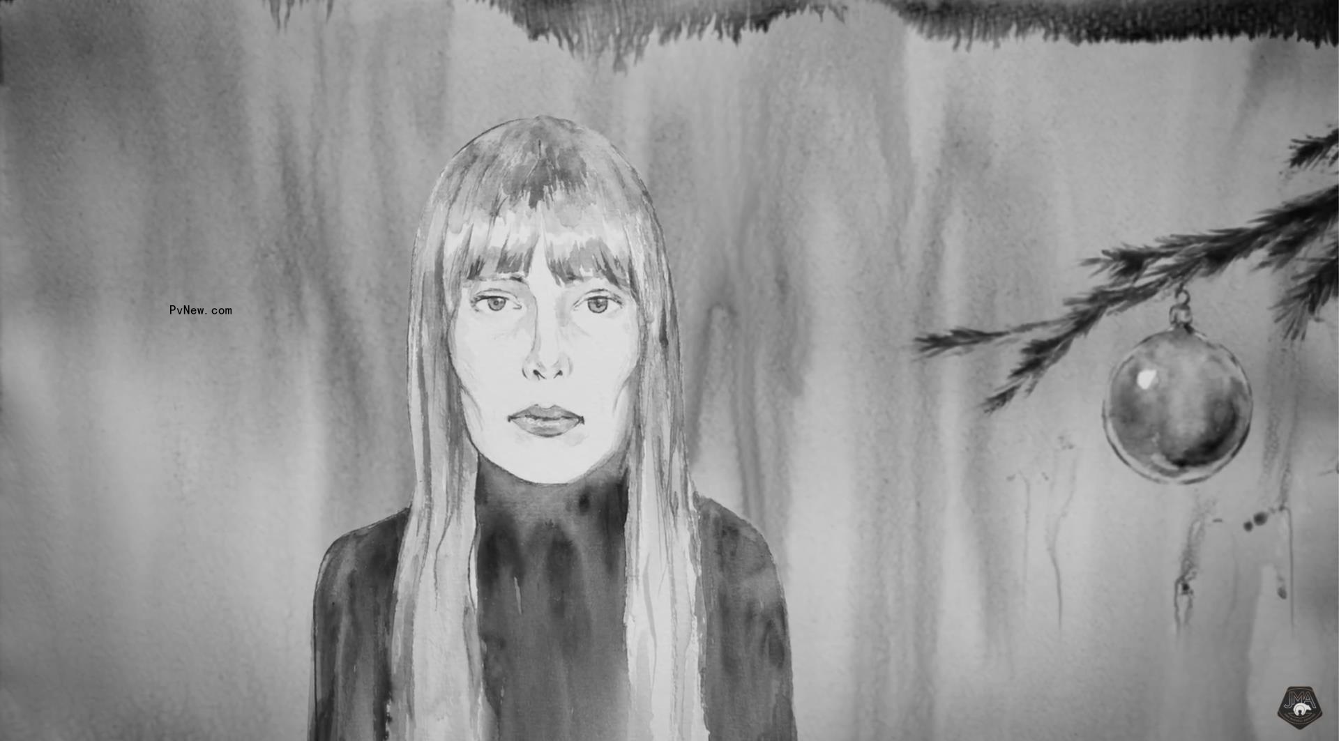 Joni Mitchell Gets Animated for Christmas in First Music Video for 1971’s ‘River’