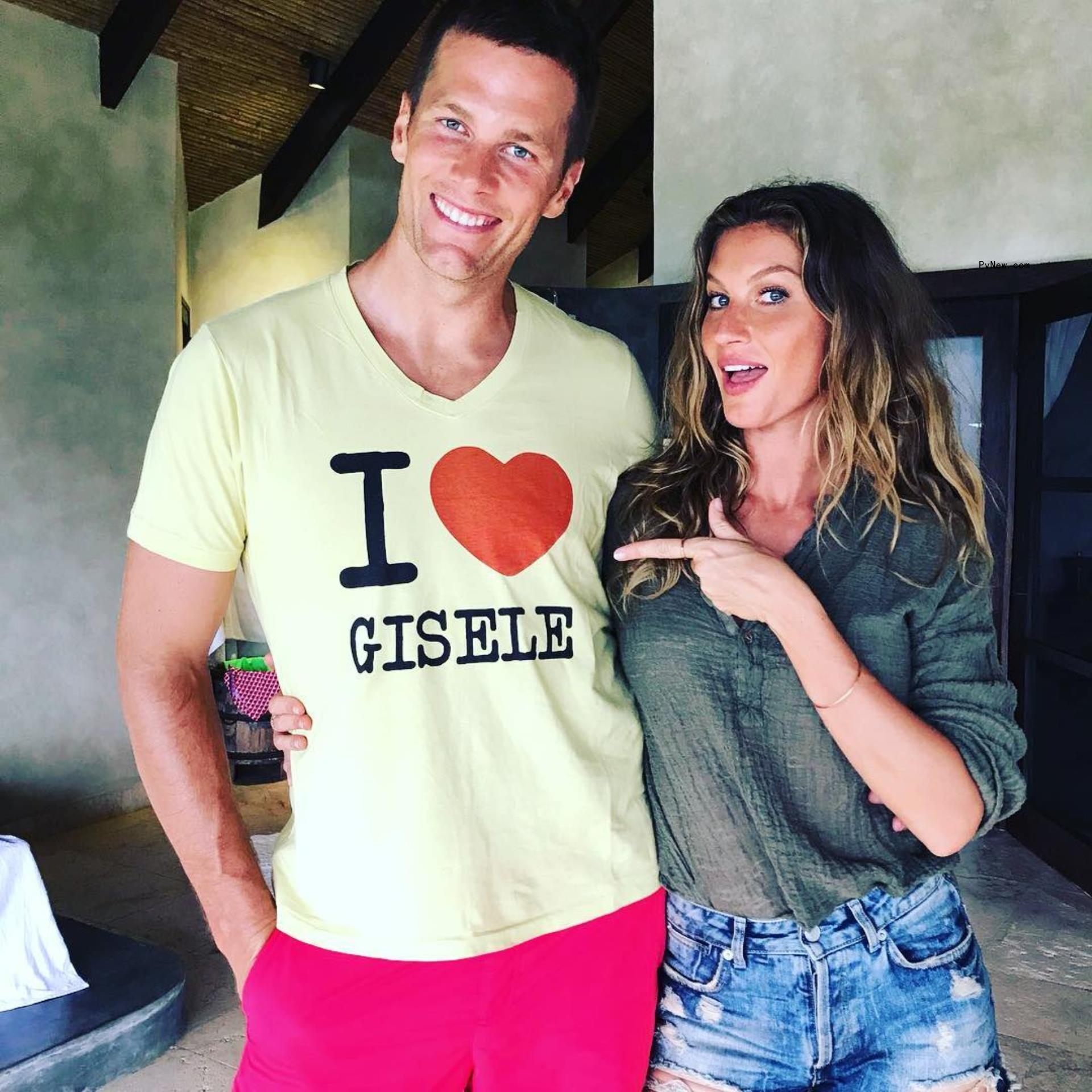 Tom Brady and Gisele Bündchen.