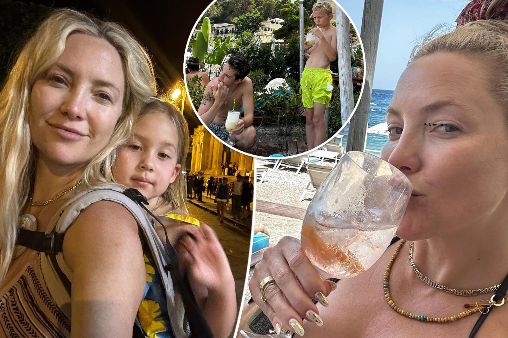 Inside Kate Hudson’s Sicilian vacation with her 3 kids: ‘My favorite humans’