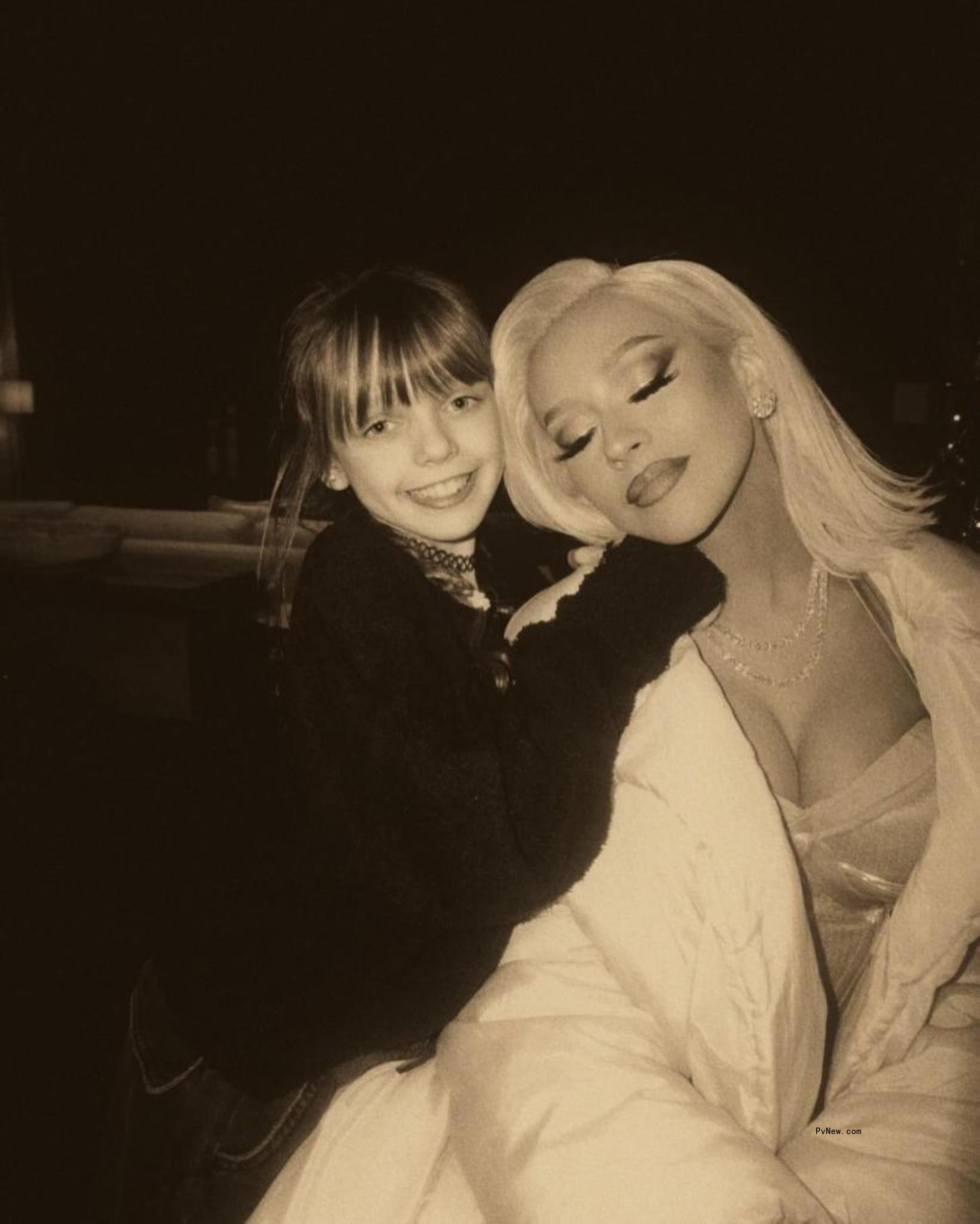 Christina Aguilera and Summer Rain in Las Vegas.