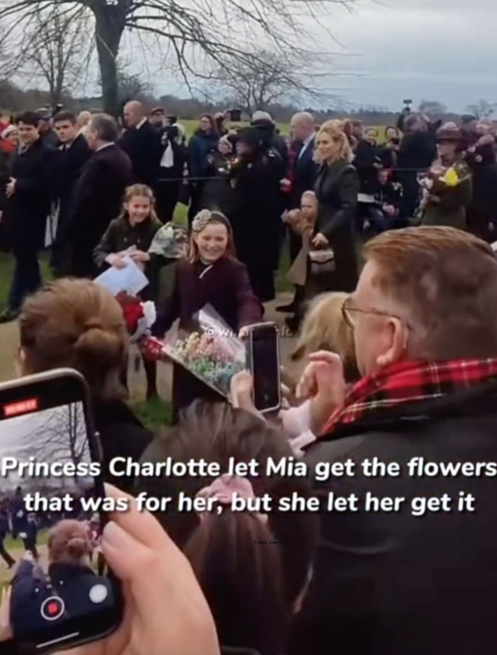 Mia Tindall and Princess Charlotte.