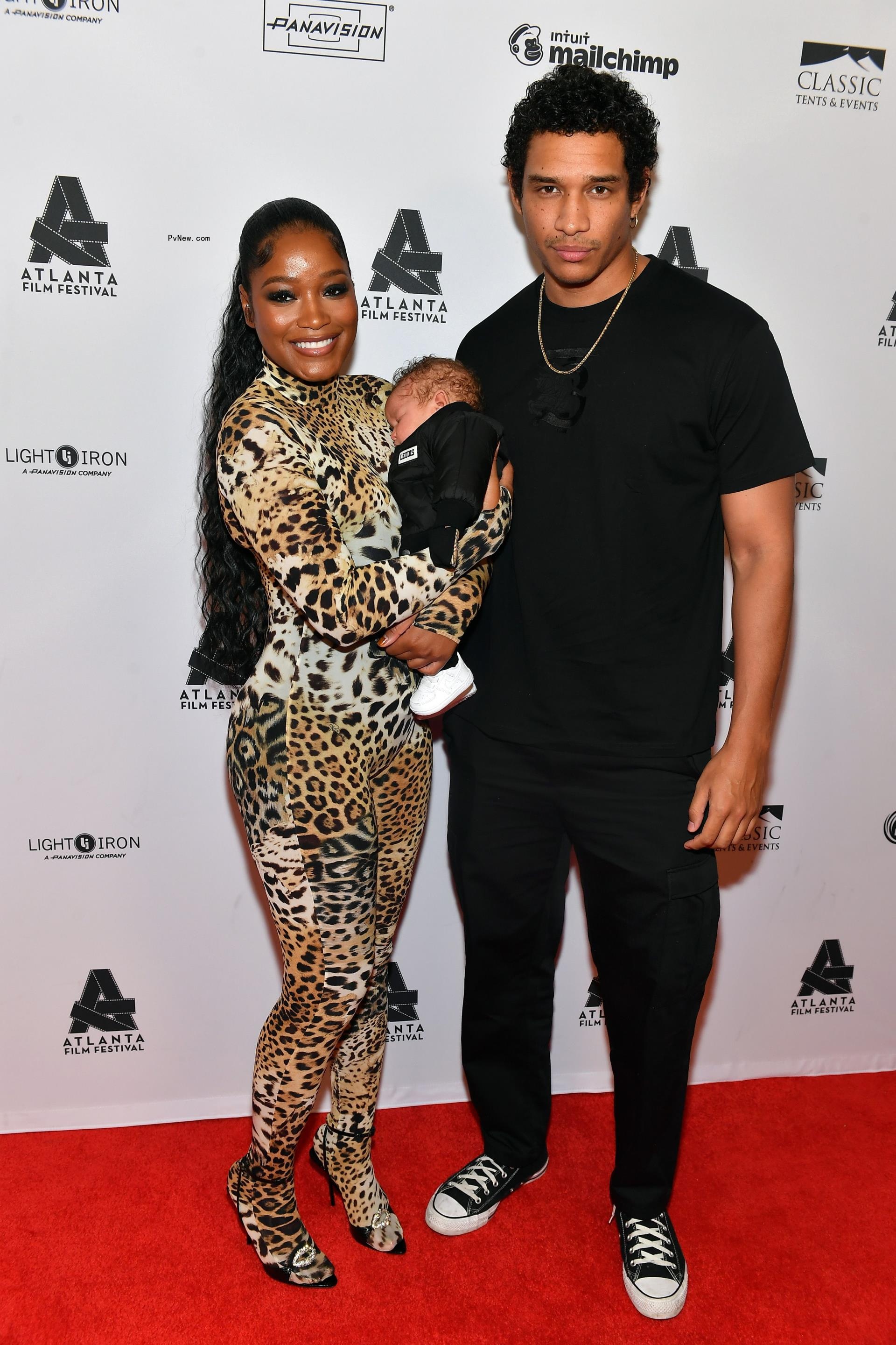 Keke Palmer and Darius Jackson with son Leo