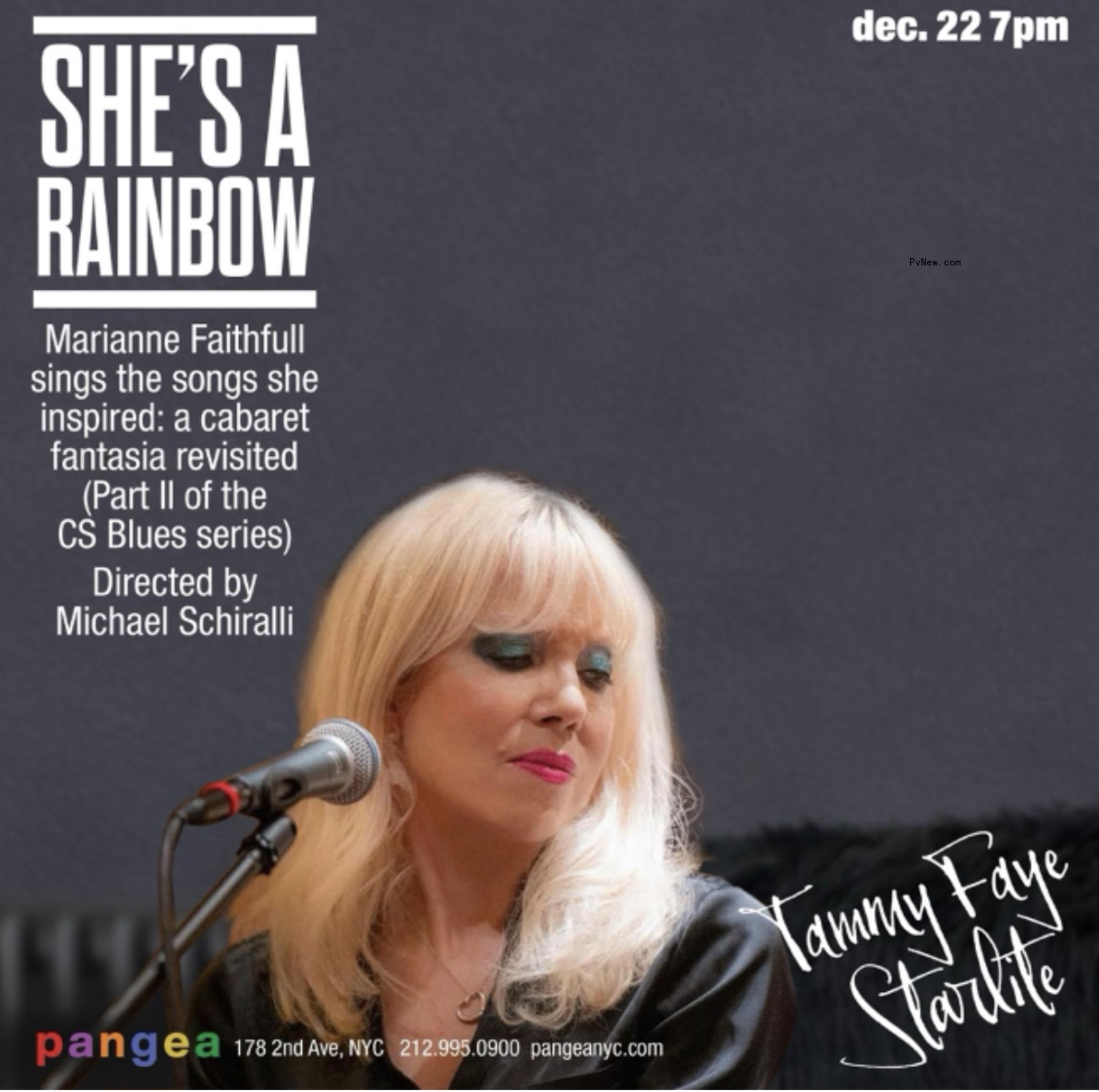 As Tributes Go By: Tammy Faye Starlite on Paying Homage to Marianne Faithfull, on Record and in a One-Woman Show