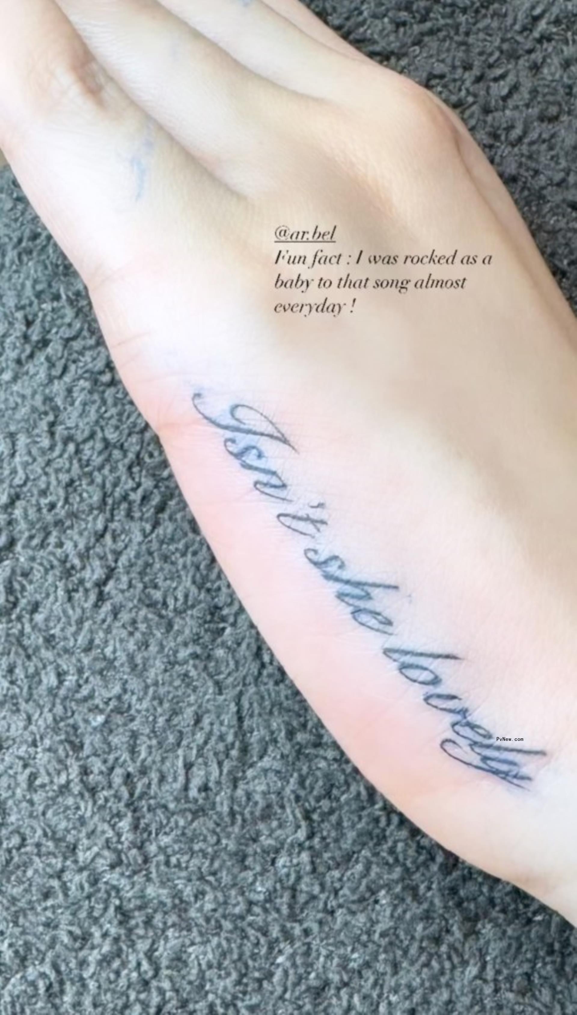 Alabama Barker quote tattoo