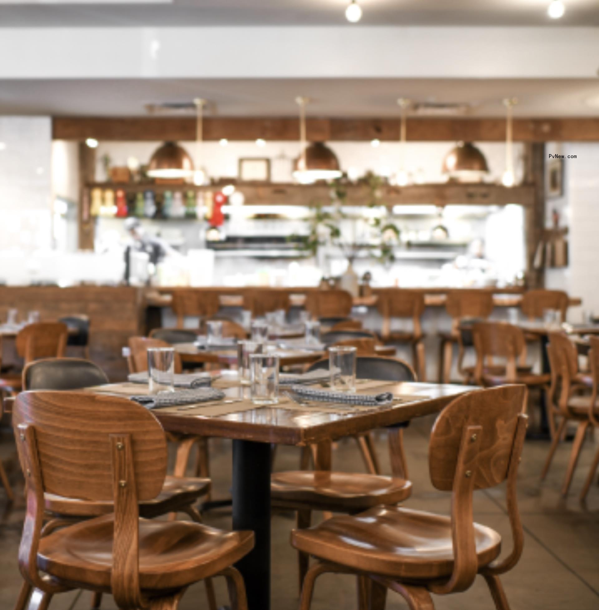 The interior of the restaurant Rye in Kansas City.