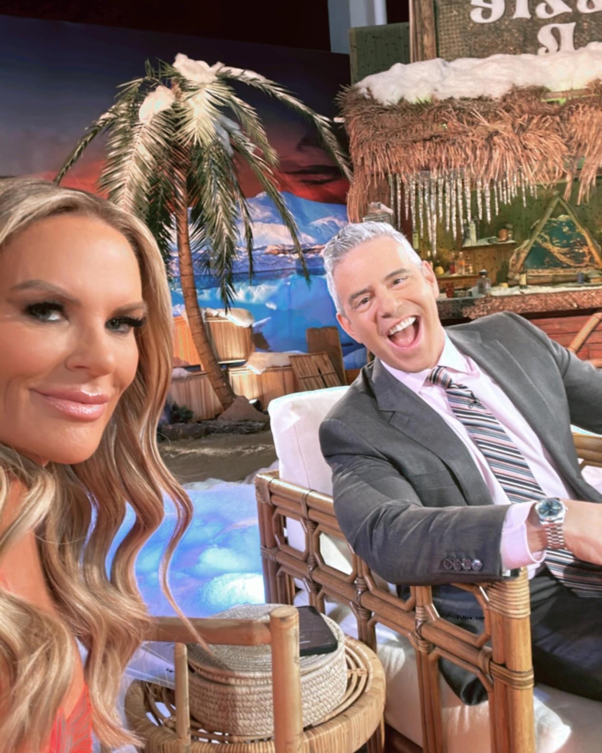 Andy Cohen and Heather Gay.