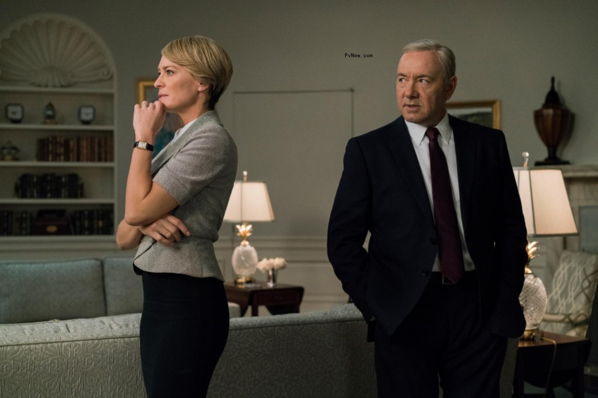 Kevin Spacey, Robin Wright in 
