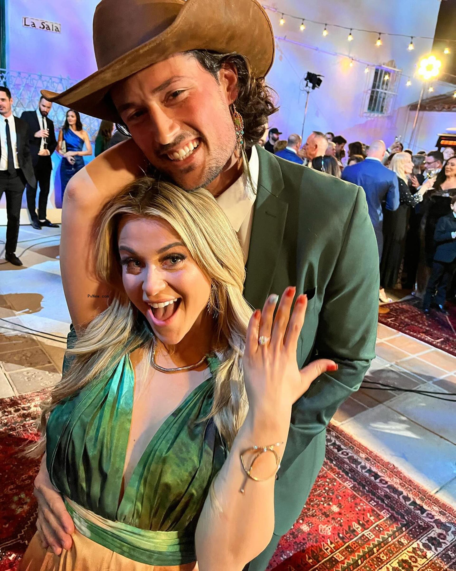 Brayden Bowers and Christina Mandrell are engaged.