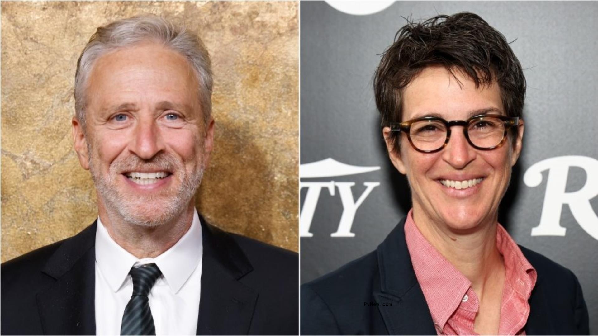 Jon Stewart, Rachel Maddow Test Mo<i></i>nday Media Model to Boost Talk TV