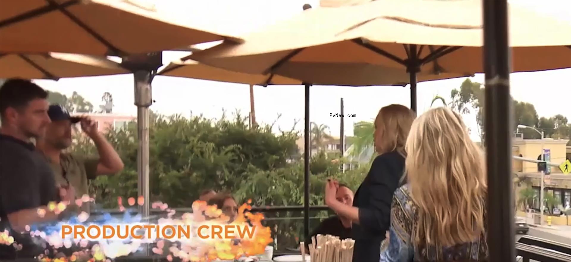 Shannon Beador and Tamra Judge talking to production crew on