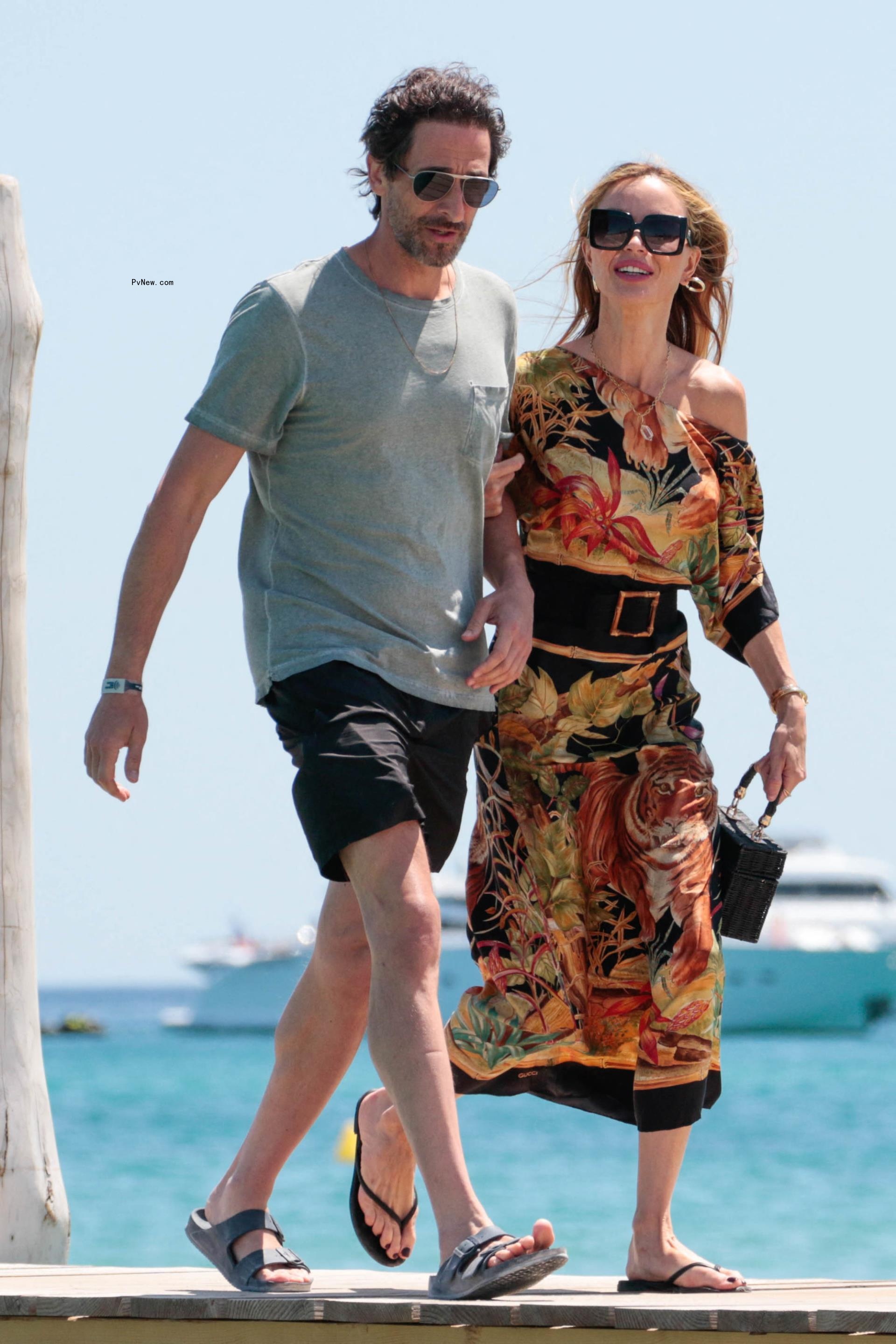 Adrien Brody and Georgina Chapman