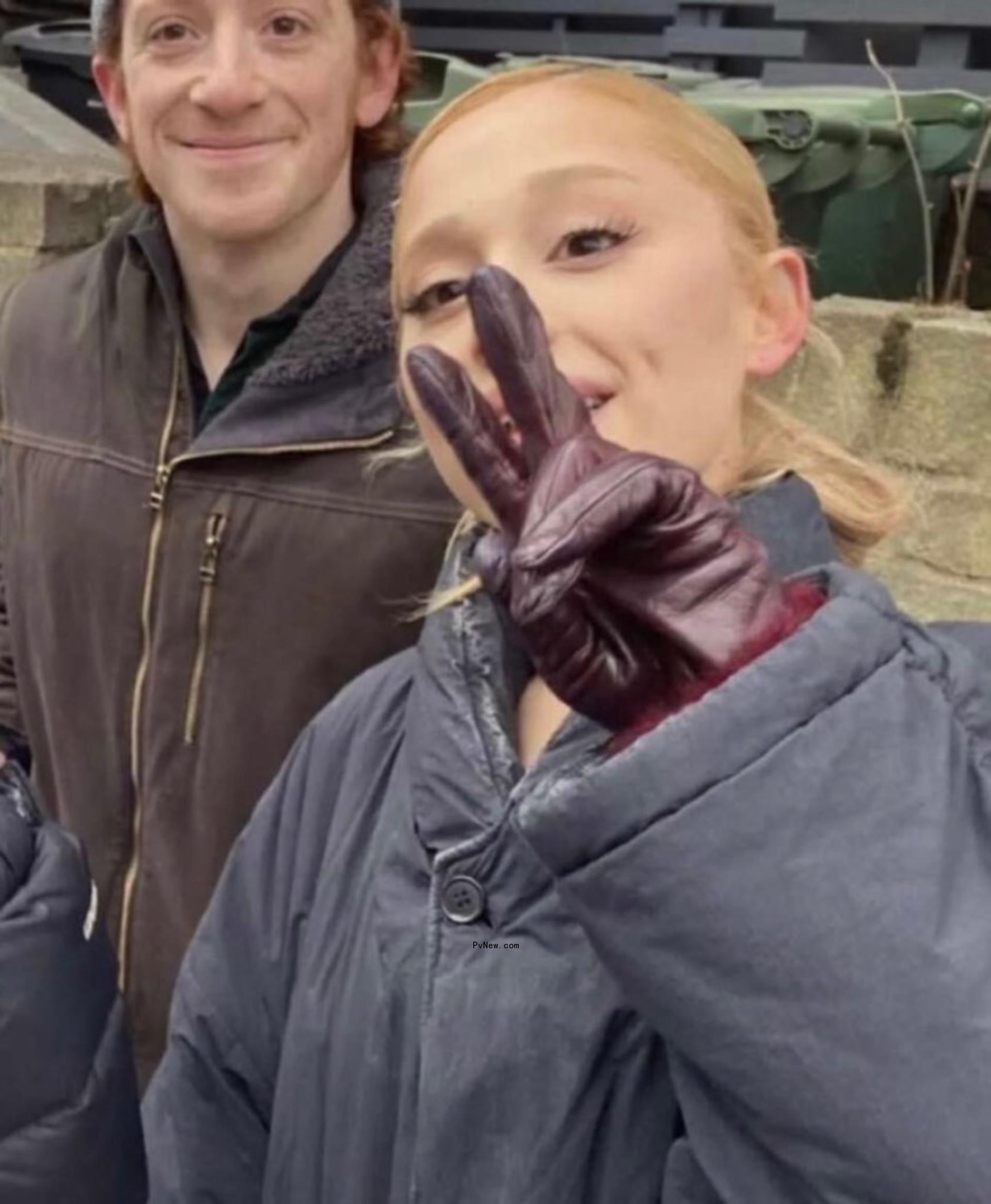 Ethan Slater and Ariana Grande selfie
