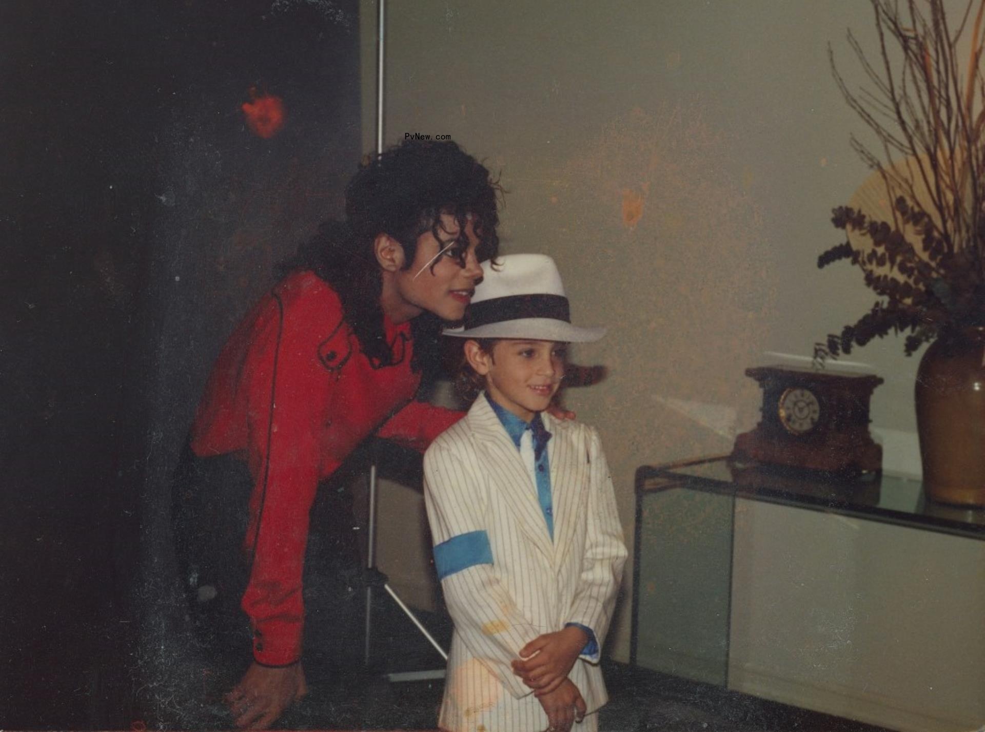 Michael Jackson and a young Wade Robson
