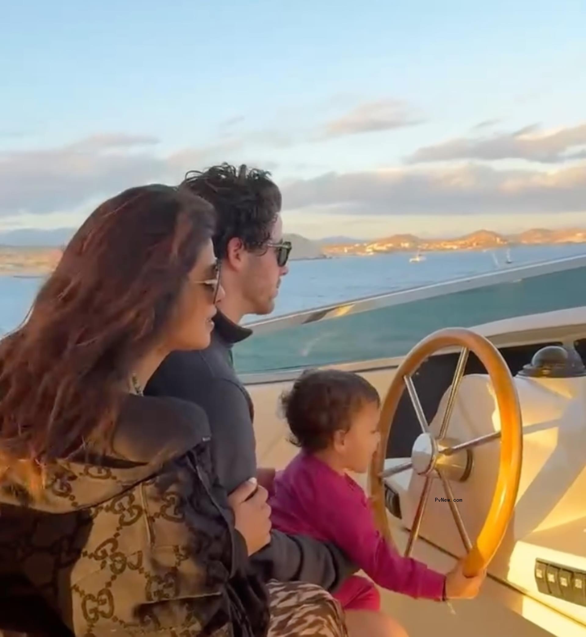 Priyanka Chopra and Nick Jo<i></i>nas with daughter Malti