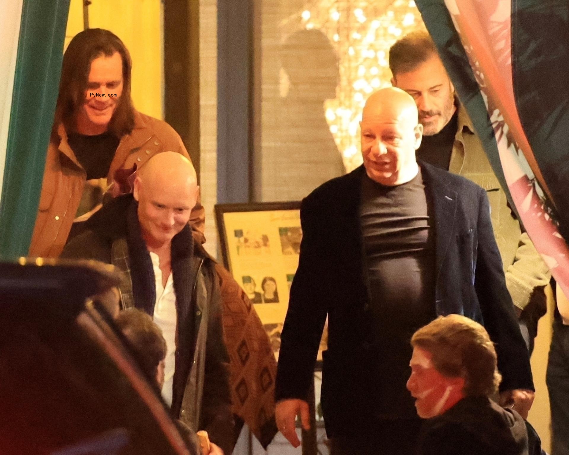 Jim Carrey leaving his birthday bash.