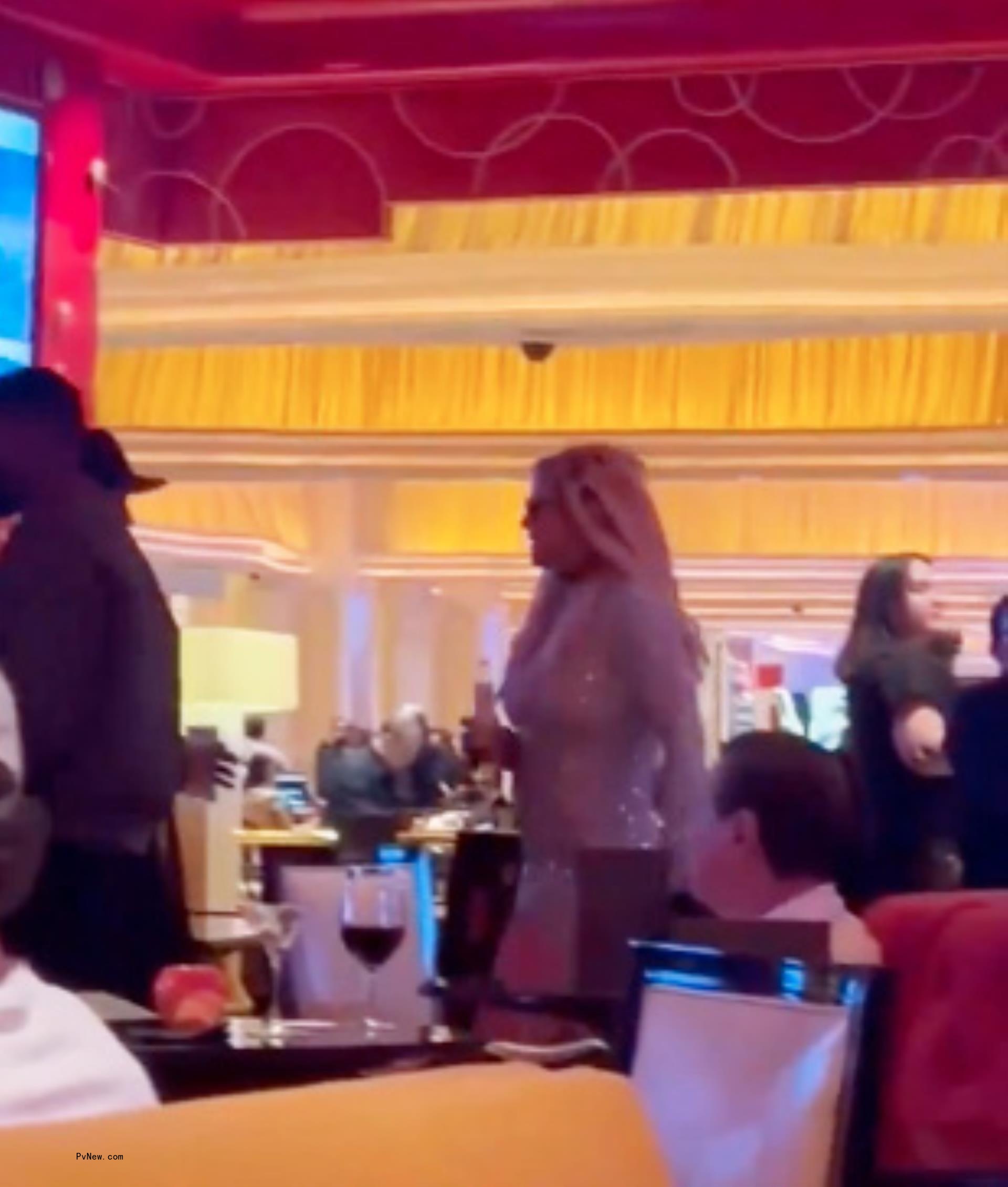 Britney Spears walking in Las Vegas