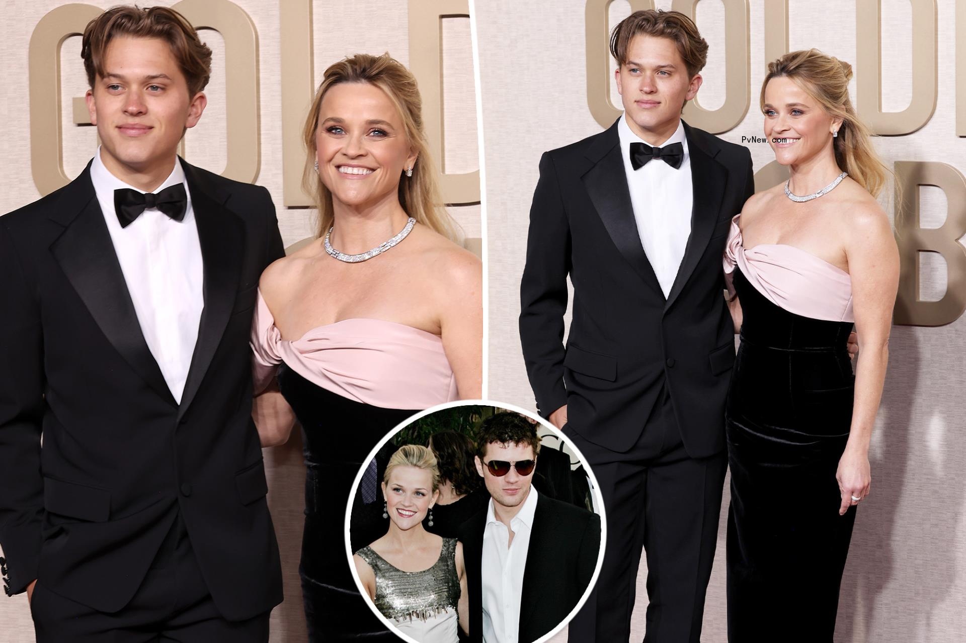Reese Witherspoon brings son Deacon, 20, as her date to Golden Globes 2024