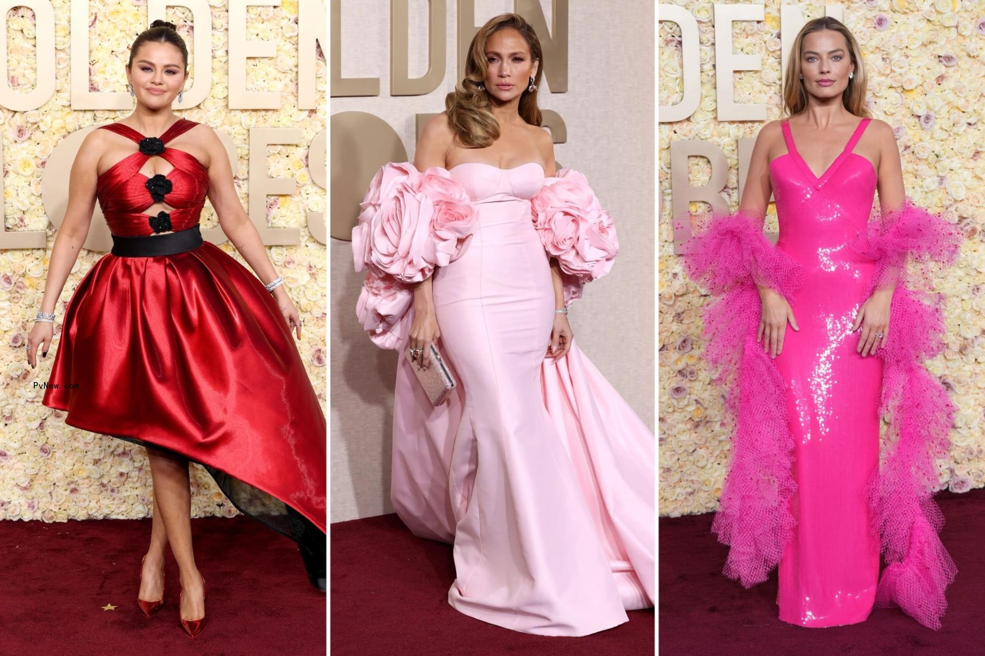 Golden Globes live red carpet 2024: See all the celebrity outfits