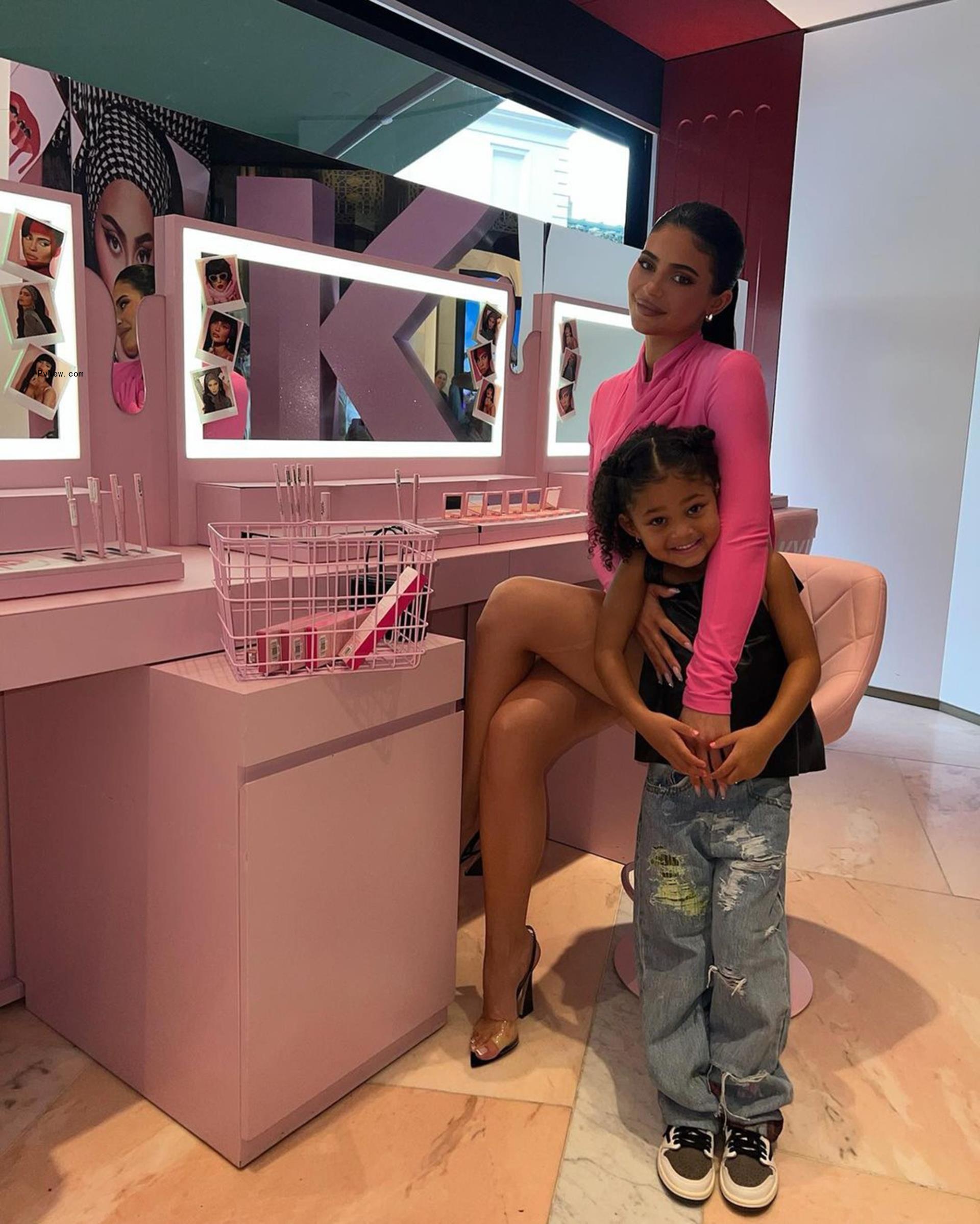 Kylie Jenner and daughter, Stormi.
