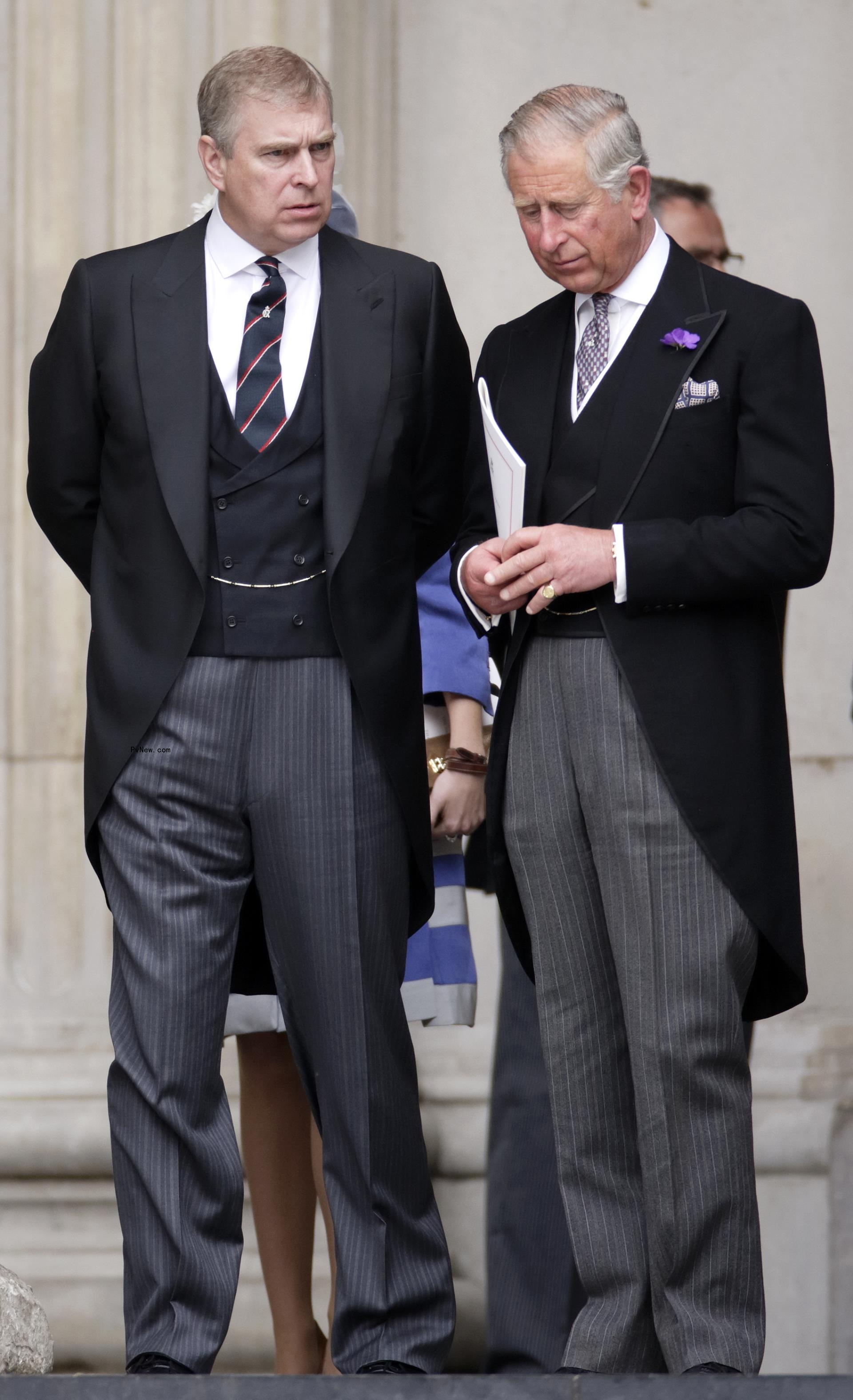 Prince Andrew and King Charles.