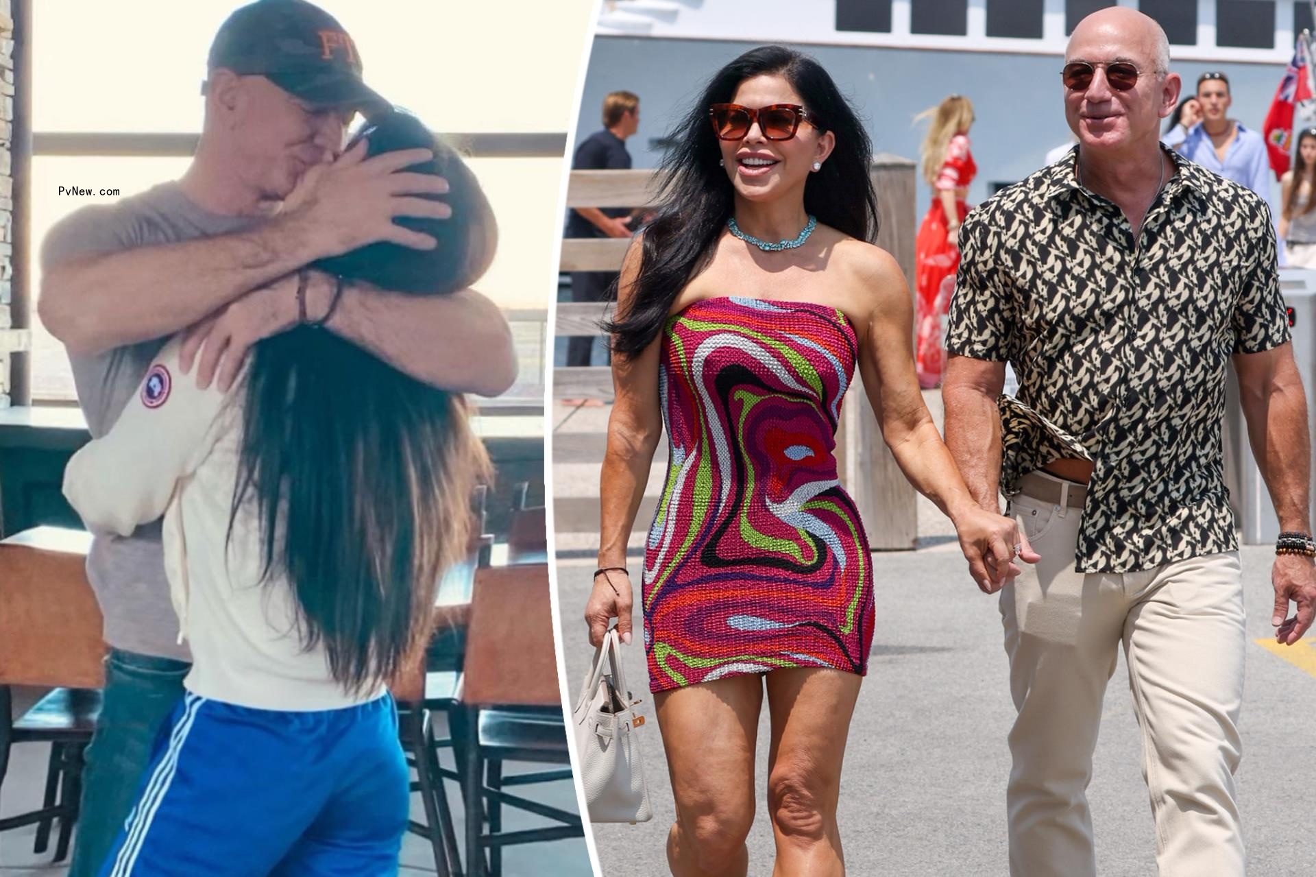 Jeff Bezos, Lauren Sánchez can’t keep their hands off each other during Italian boat trip