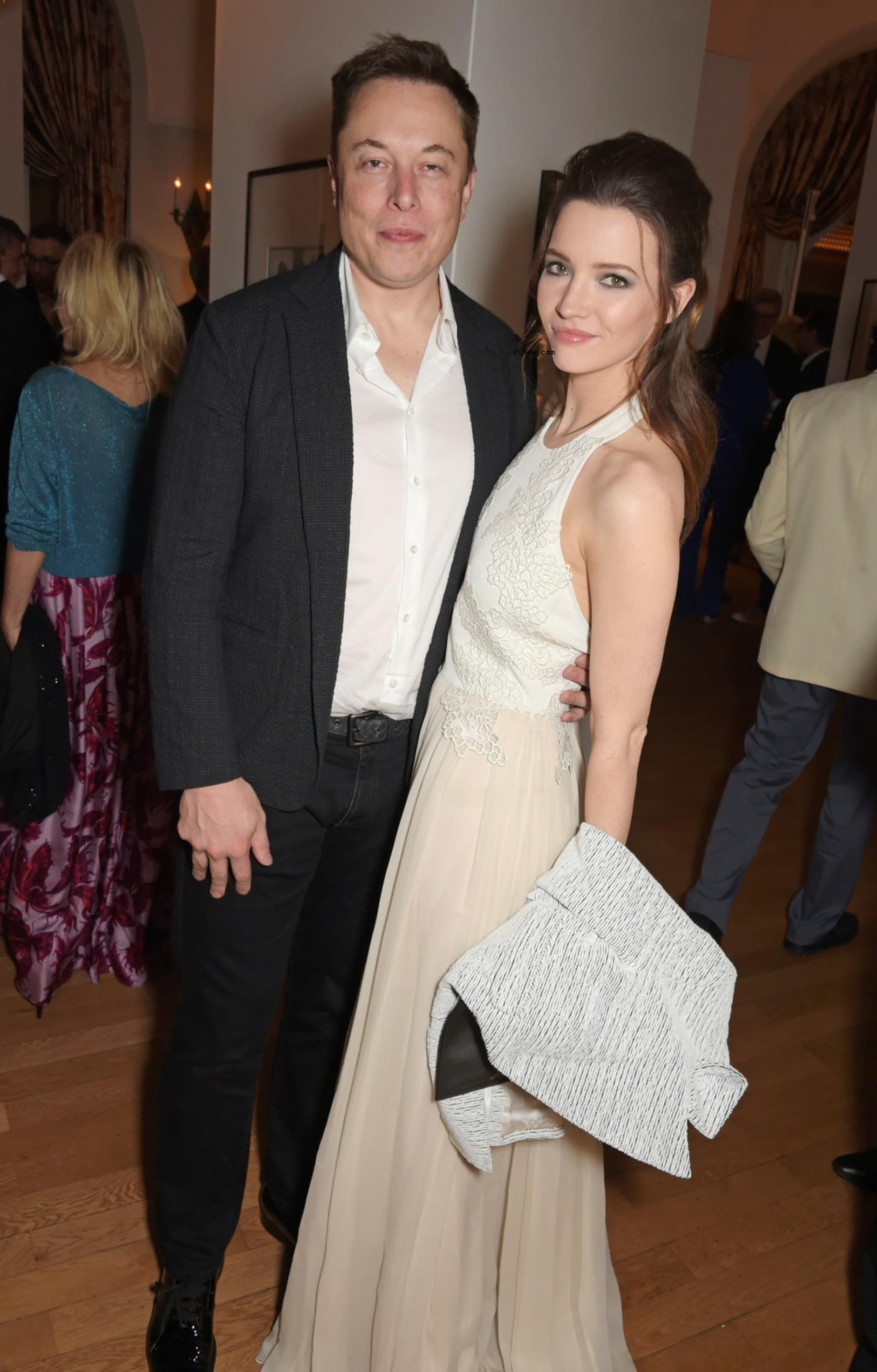 Elon Musk and Talulah Riley at an event in 2015.