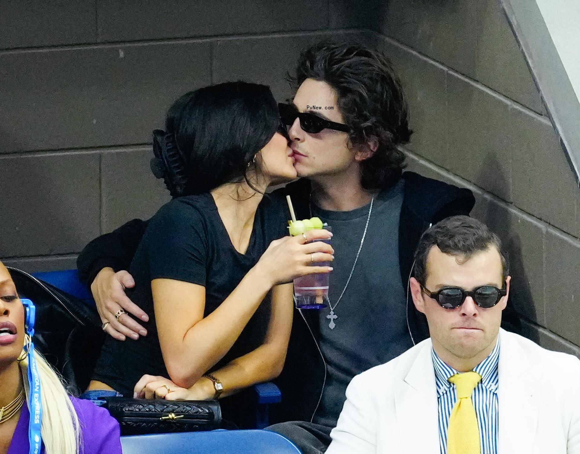 Kylie Jenner and Timothée Chalamet at the U.S. Open.