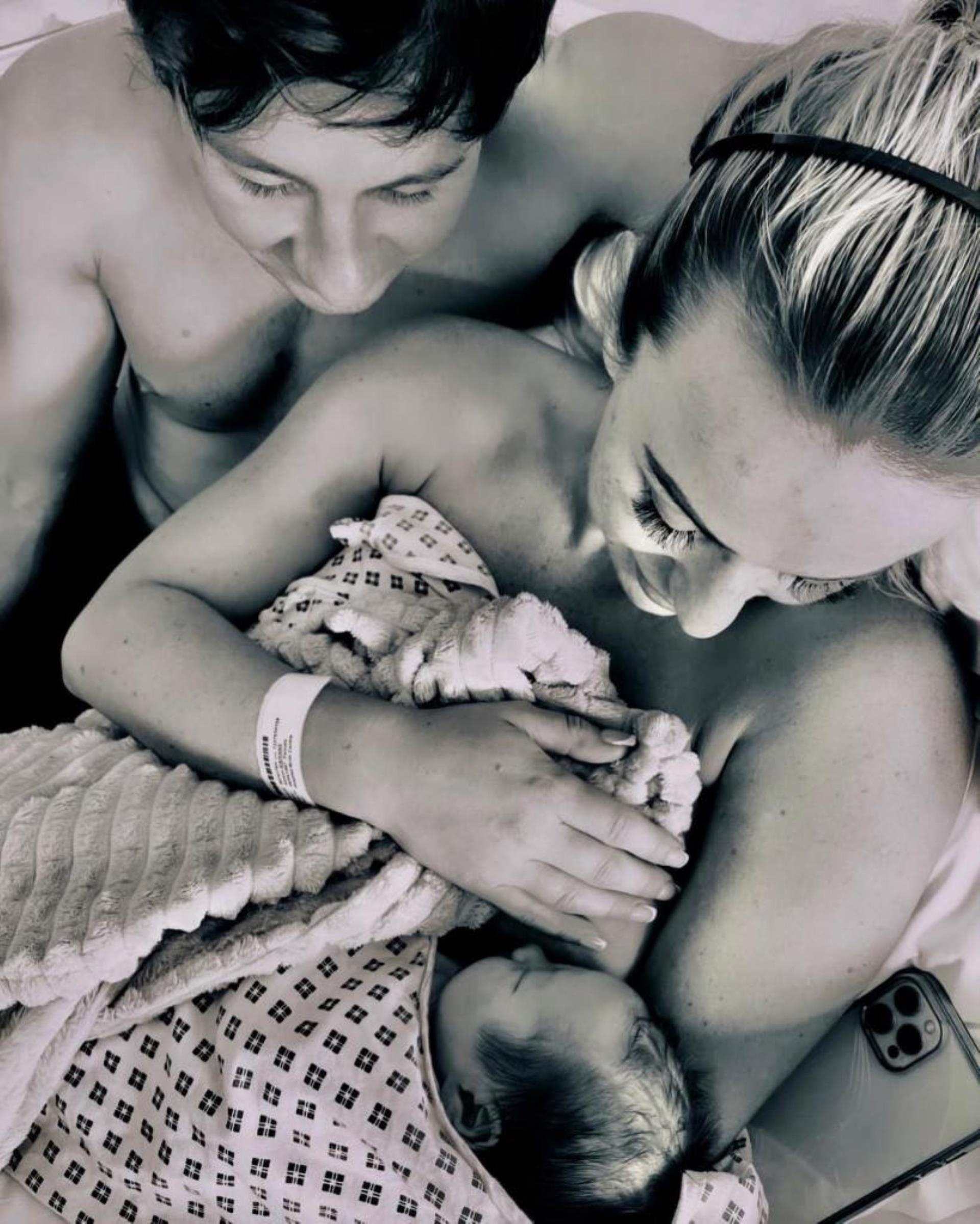 Alyson Sandro and Barry Keoghan with son Brando