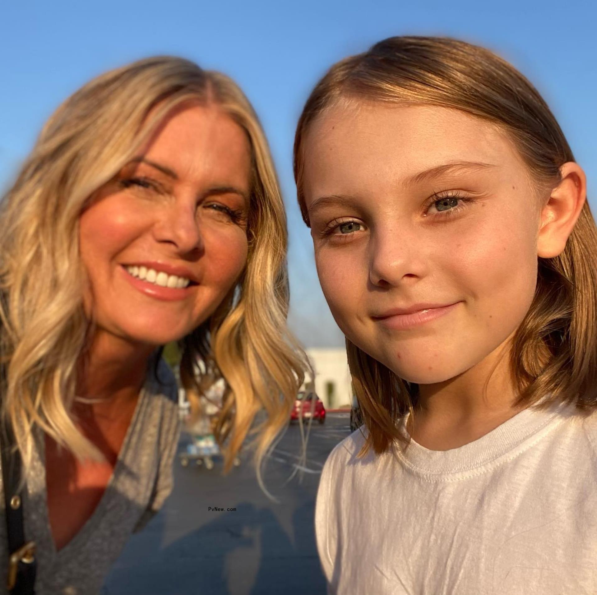 Nicole Eggert and her daughter Keegan