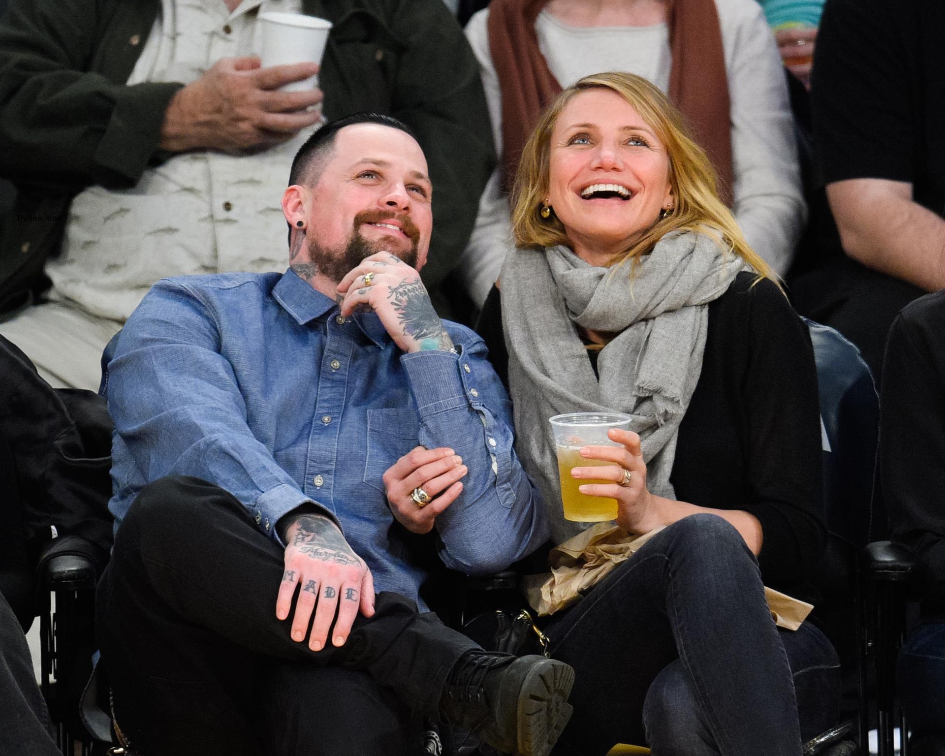 Benji Madden and Cameron Diaz 