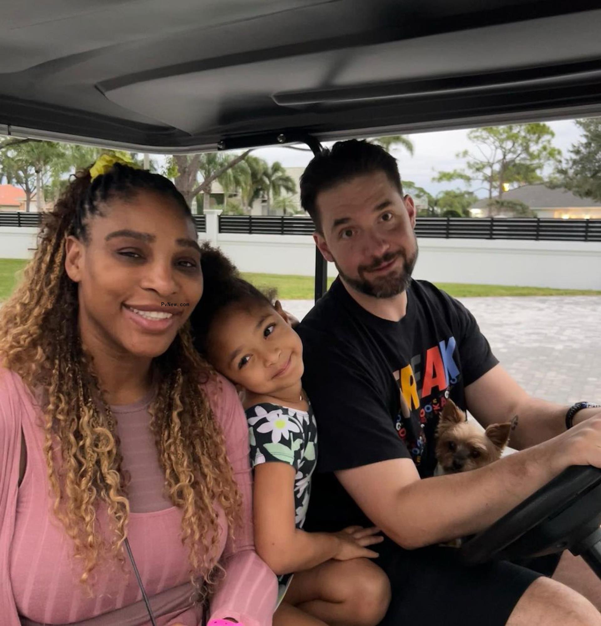 Alexis Ohanian, Serena Williams and daughter Olympia