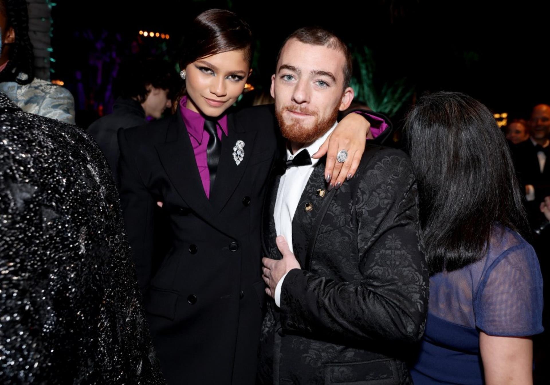 Zendaya and Angus Cloud