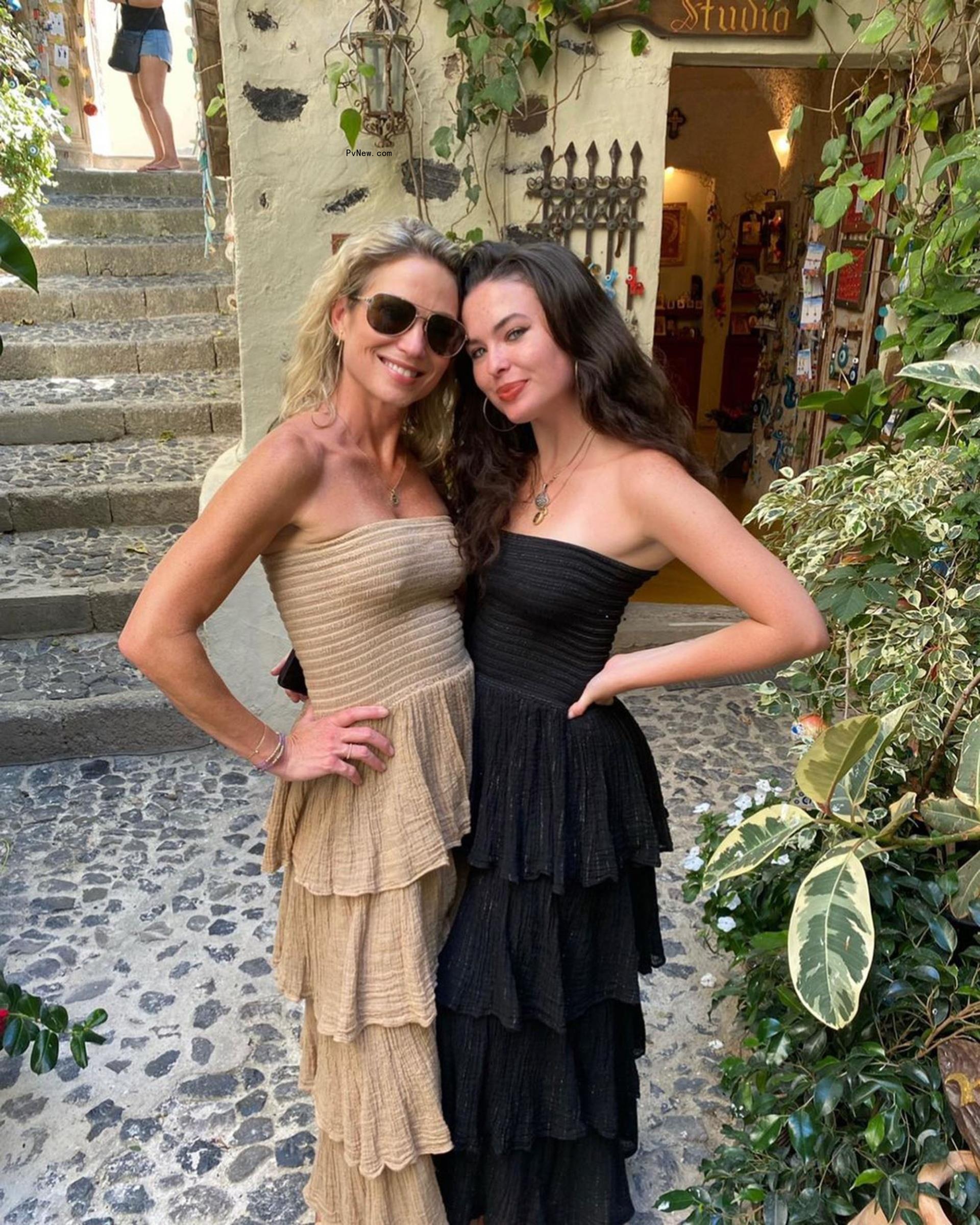 Amy Robach and her daughter.